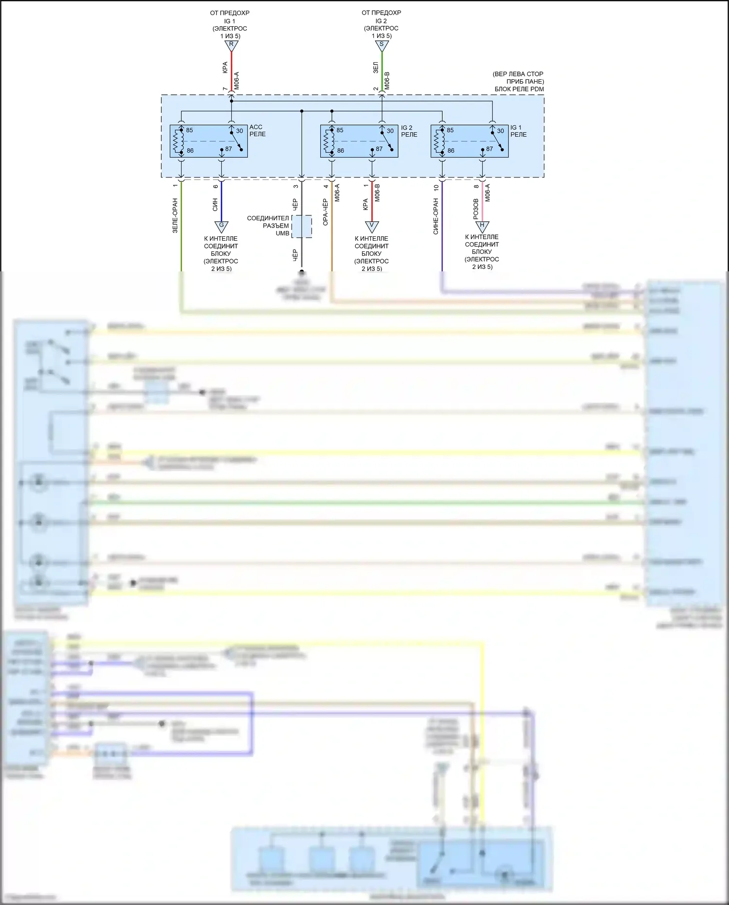 Veloster Hyundai I рестайлинг (2015-2017): Электросхема блока предохранителей реле (5 из 5) 