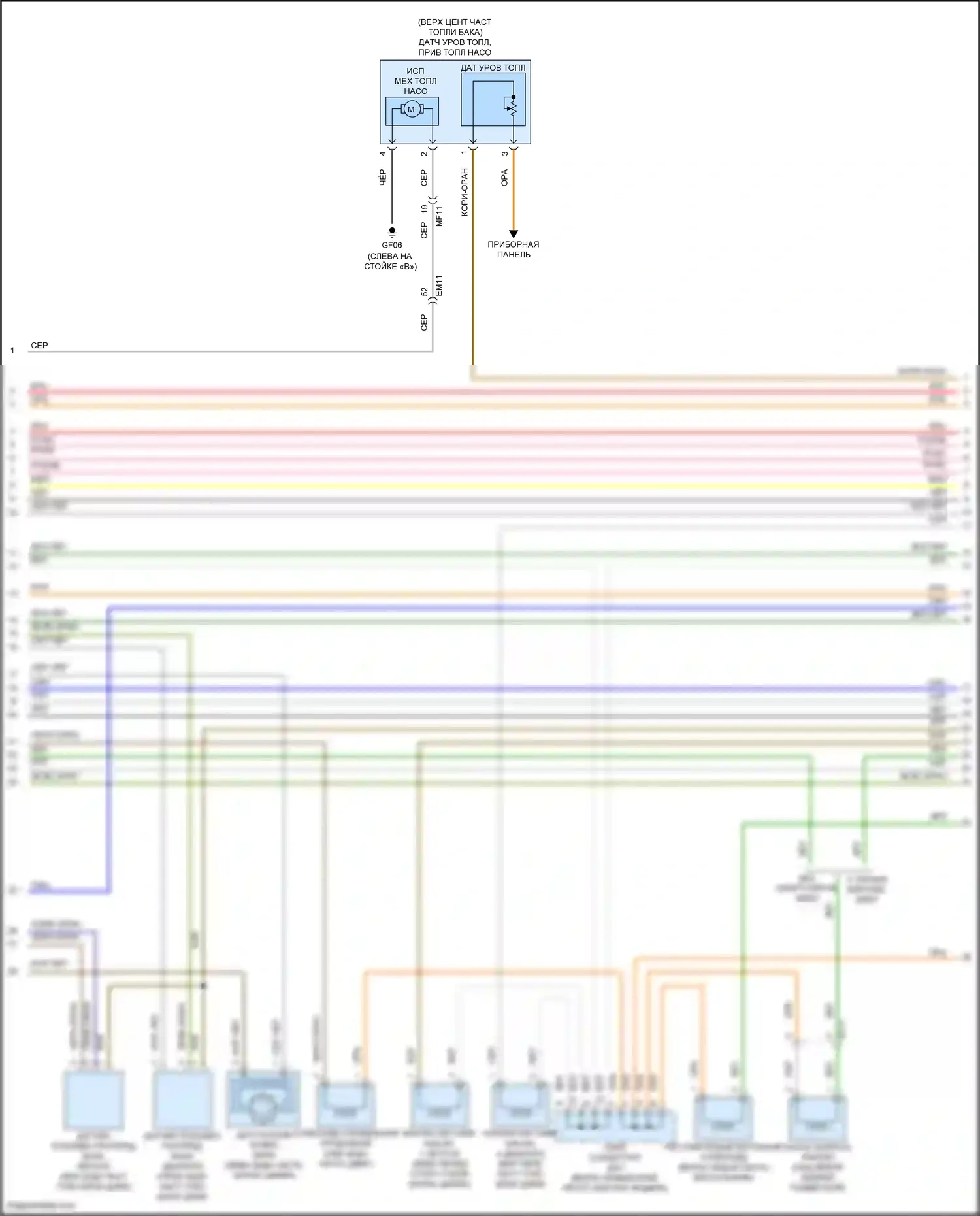 Veloster Hyundai I рестайлинг (2015-2017): Электросхема двигателя 1.6l, без dct (2 из 5) 