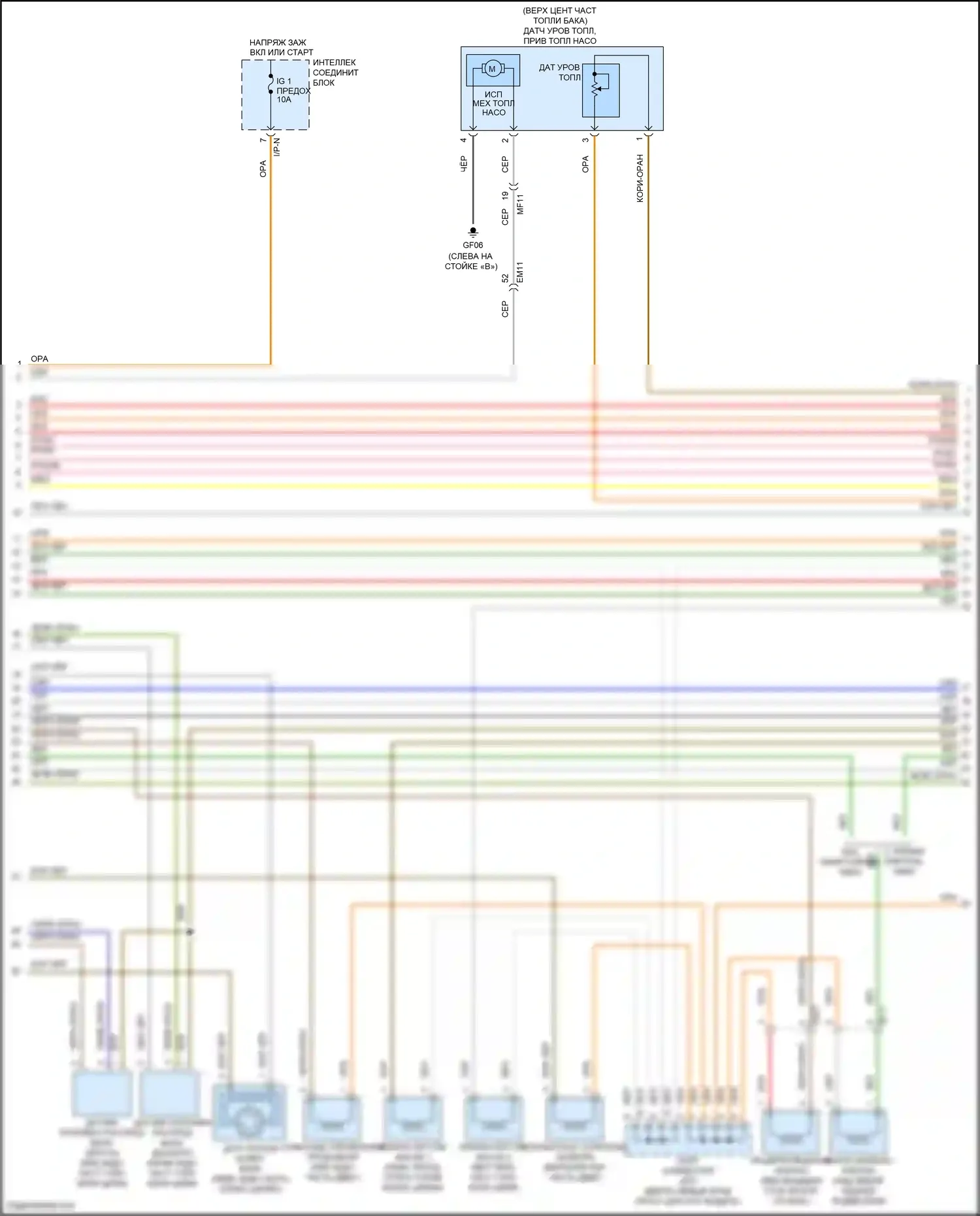 Veloster Hyundai I рестайлинг (2015-2017): Электросхема двигателя 1,6л турбо, механическая коробка передач (2 из 5) 