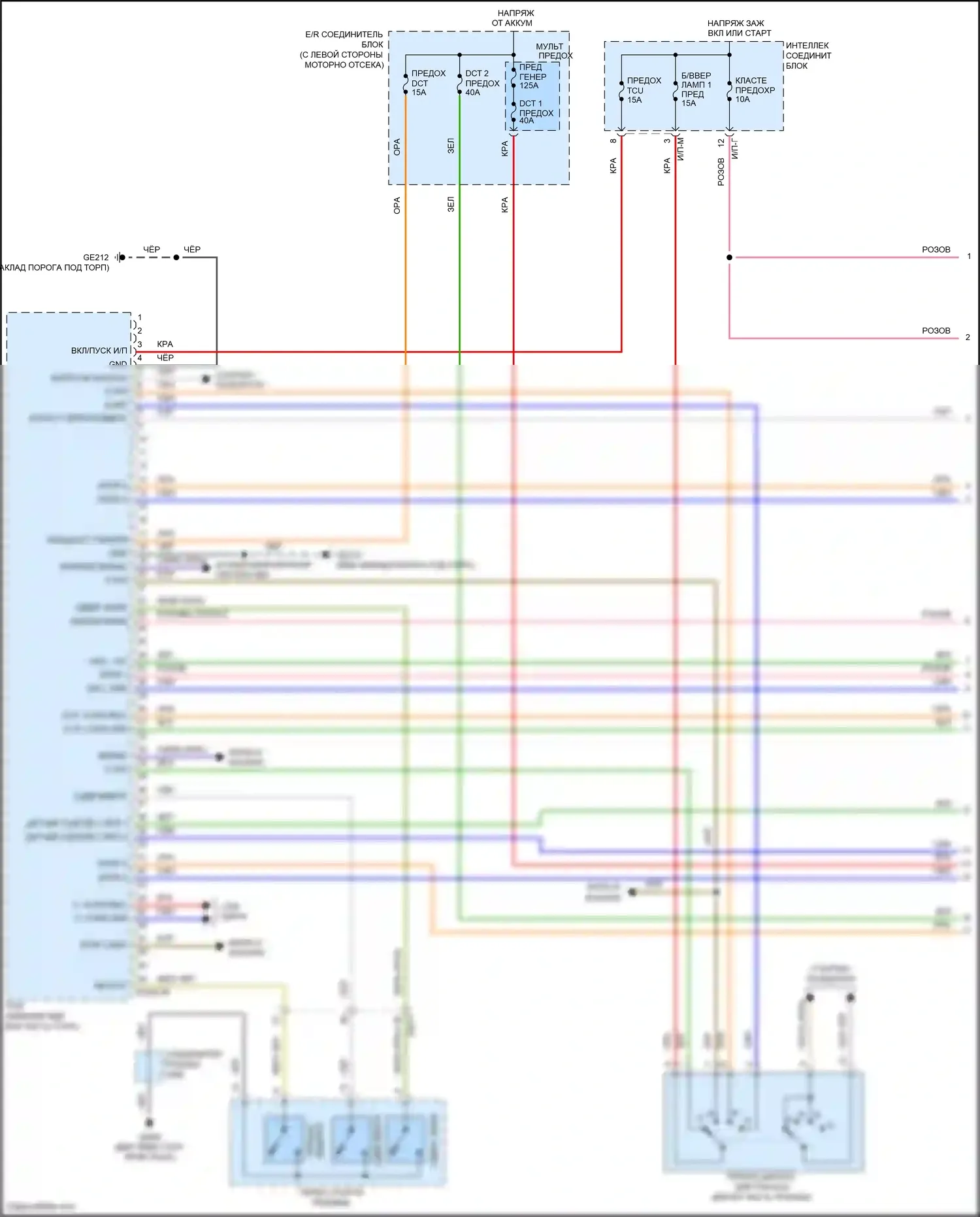 Veloster Hyundai I рестайлинг (2015-2017): 1.6l, электросхема соединений коробки передач (1 из 3) 
