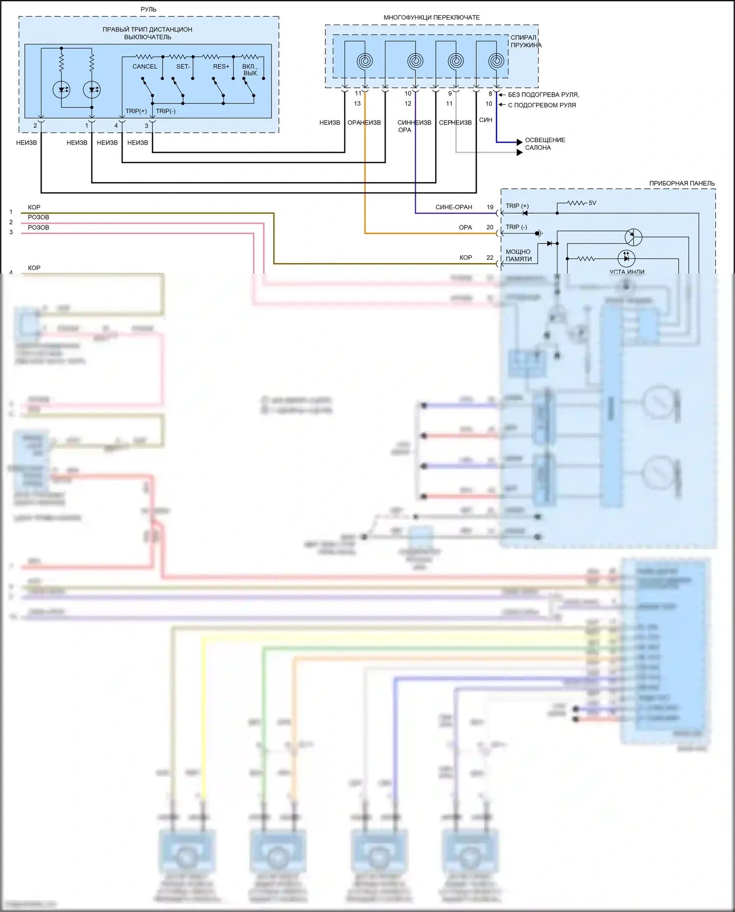 Veloster Hyundai I рестайлинг (2015-2017): Электросхема круиз-контроля (2 из 2) 