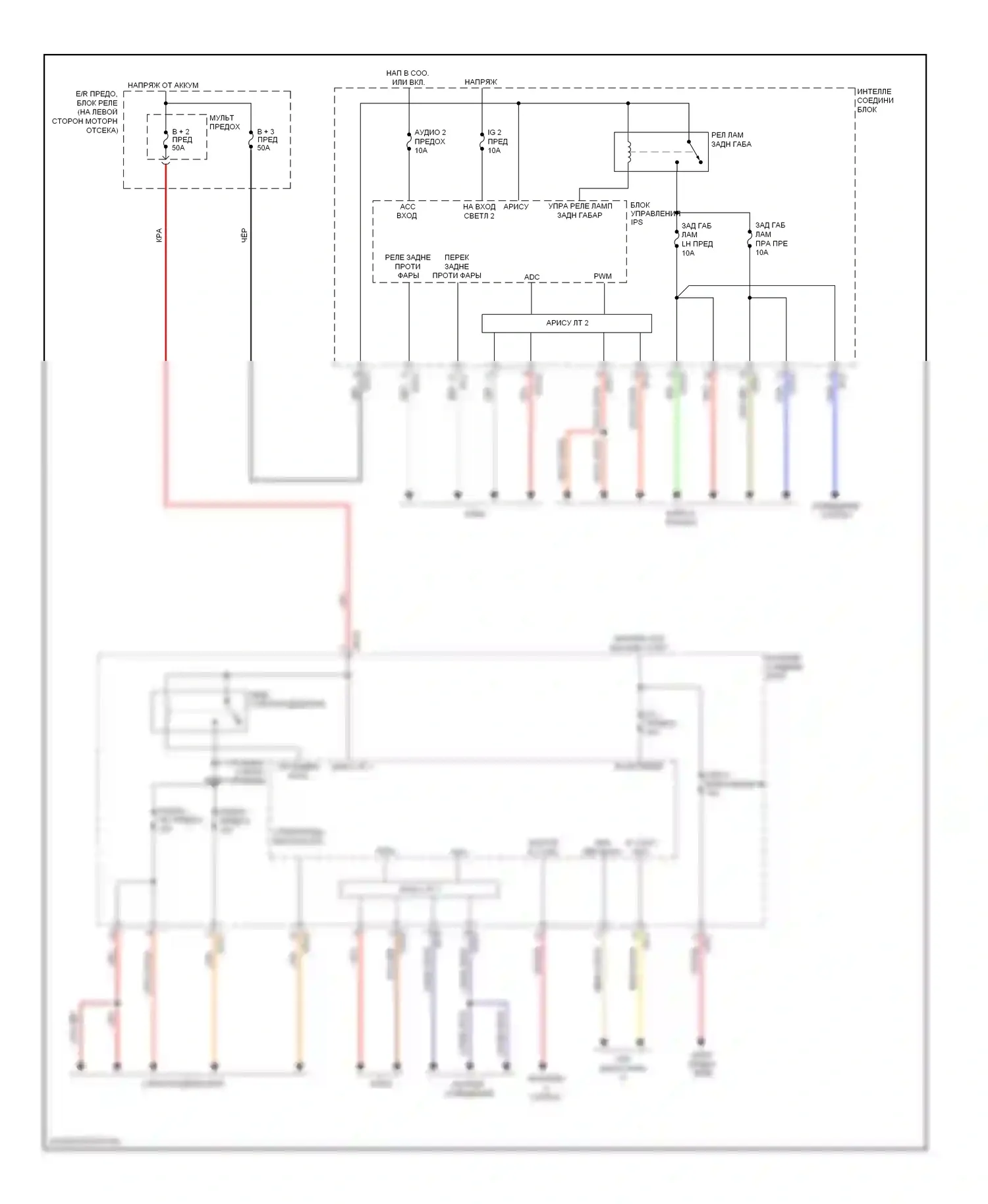 Veloster Hyundai I (2011-2015): Электросхема блоков управления кузовом (1 из 3) 