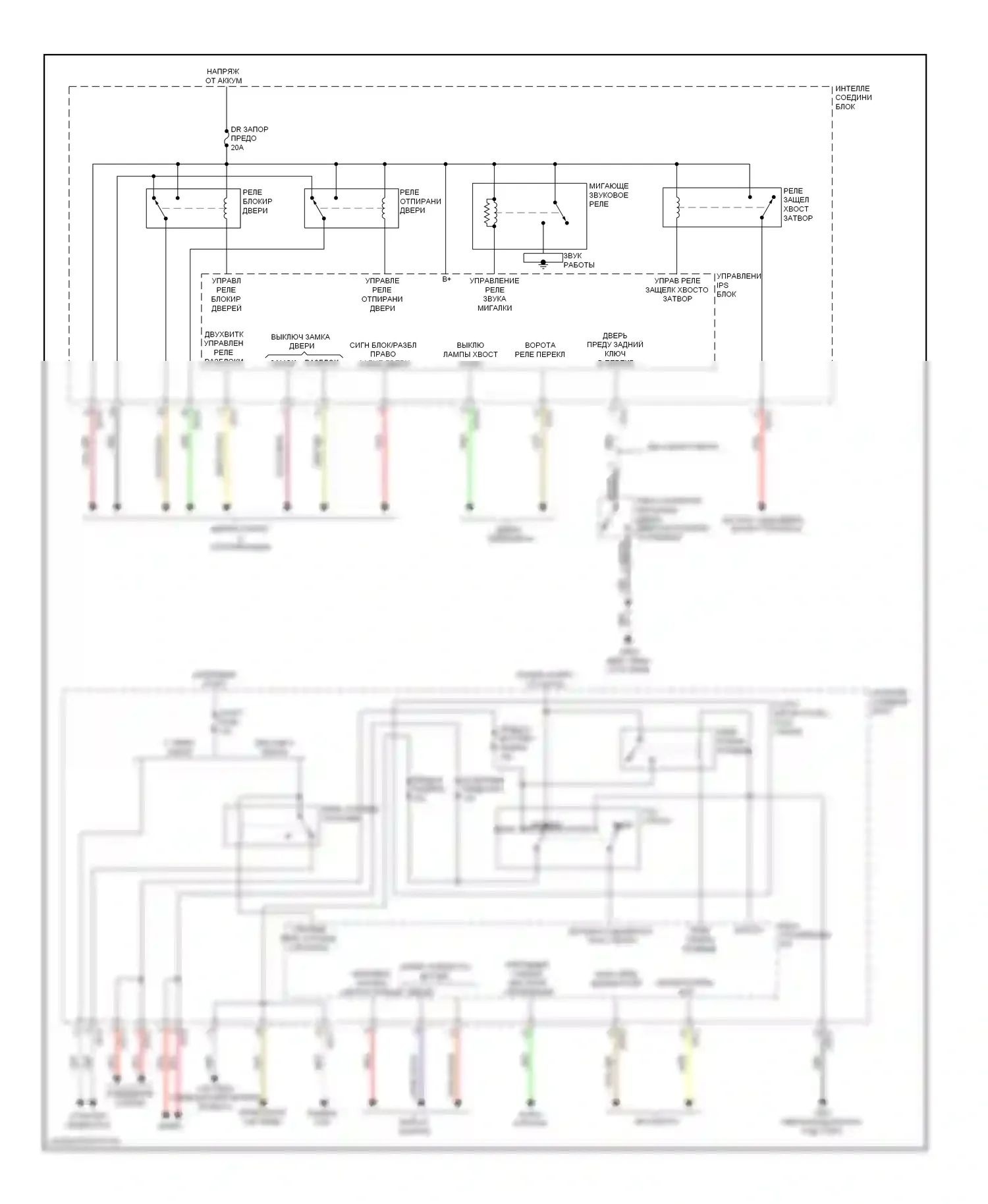 Veloster Hyundai I (2011-2015): Электросхема блоков управления кузовом (2 из 3) 