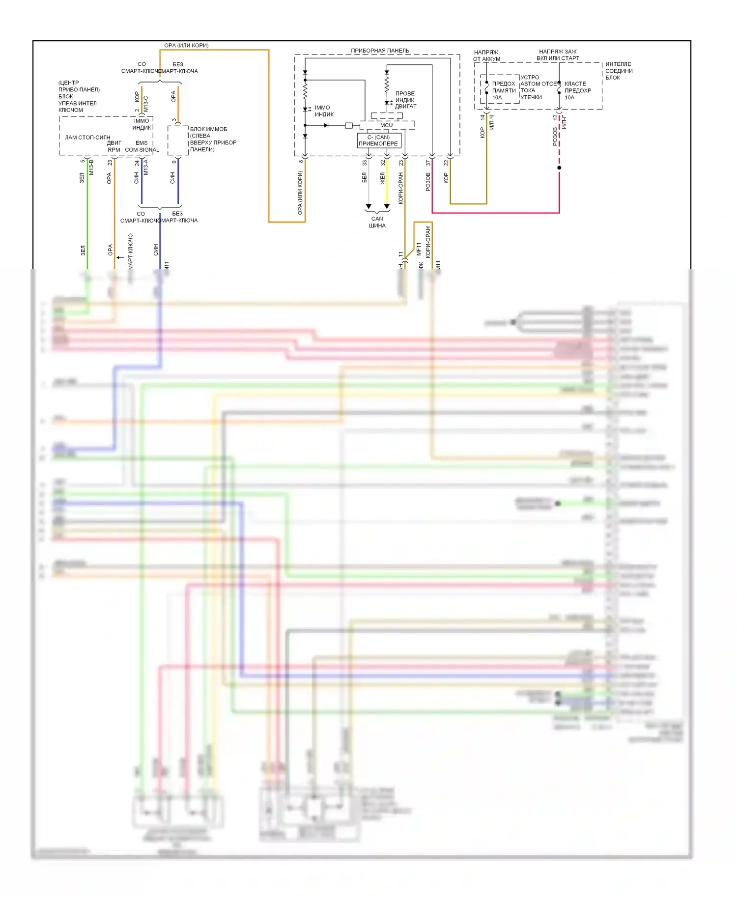 Veloster Hyundai I (2011-2015): Электросхема двигателя 1.6л (5 из 5) 