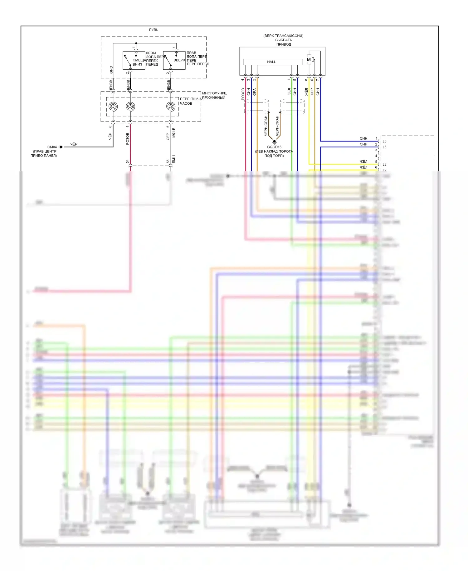 Veloster Hyundai I (2011-2015): 1.6l, электросхема соединений коробки передач (3 из 3) 