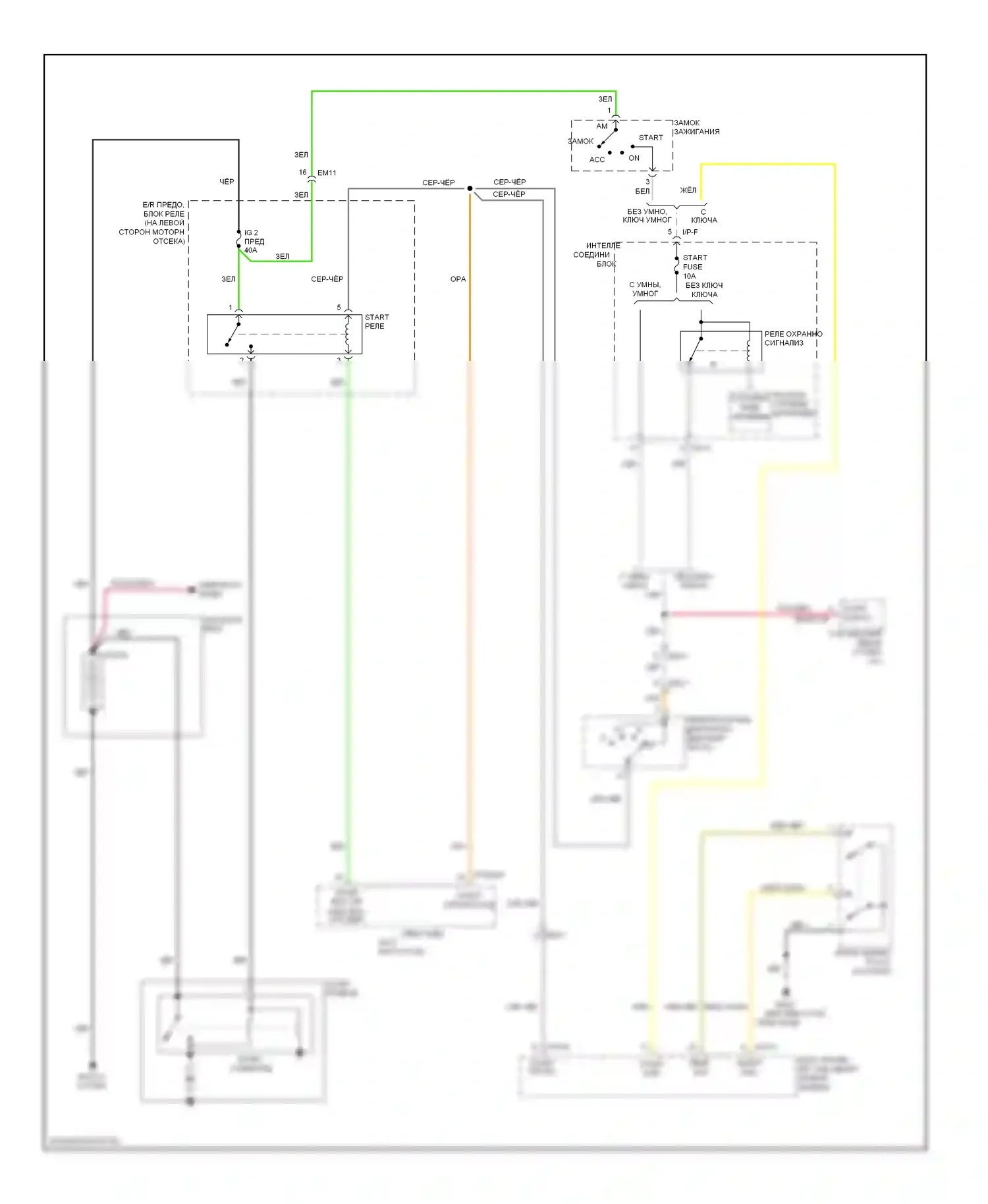 Veloster Hyundai I (2011-2015): 1.6l, электросхема стартера, с коробкой передач с двойным сцеплением 