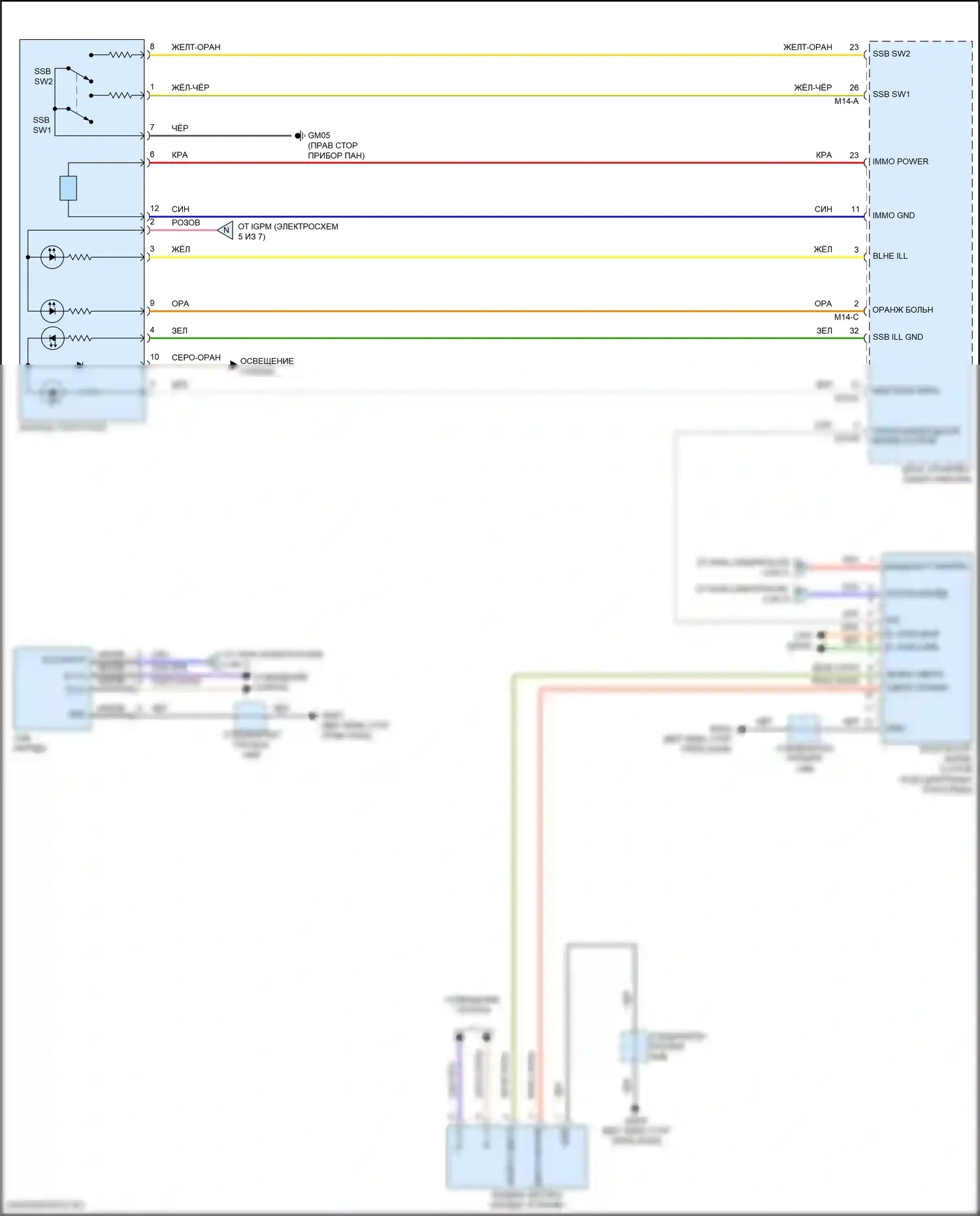 Veloster Hyundai II (2018-2024): Электросхема блока предохранителей реле (7 из 7) 