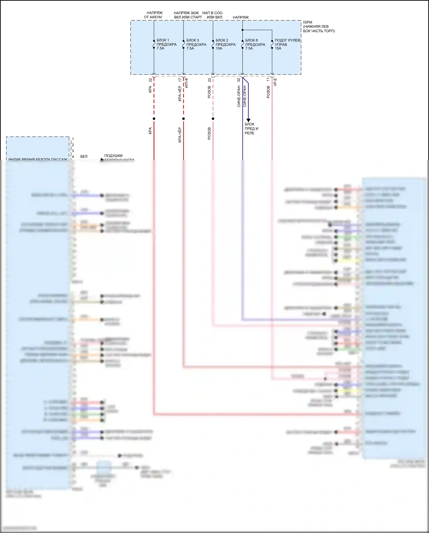 Veloster Hyundai II (2018-2024): Электросхема блока управления кузовом 