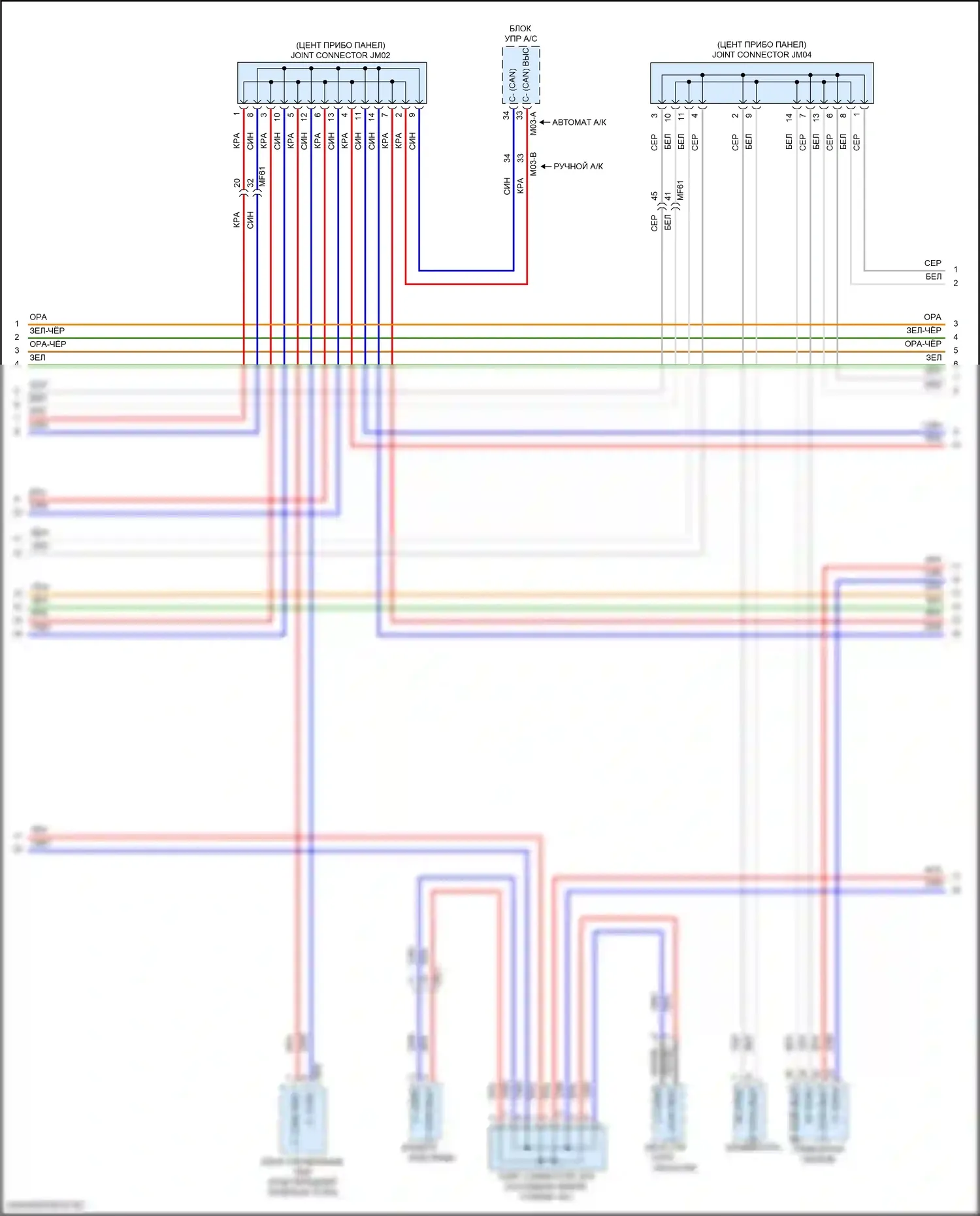 Veloster Hyundai II (2018-2024): Can шина электросхема (2 из 4) 