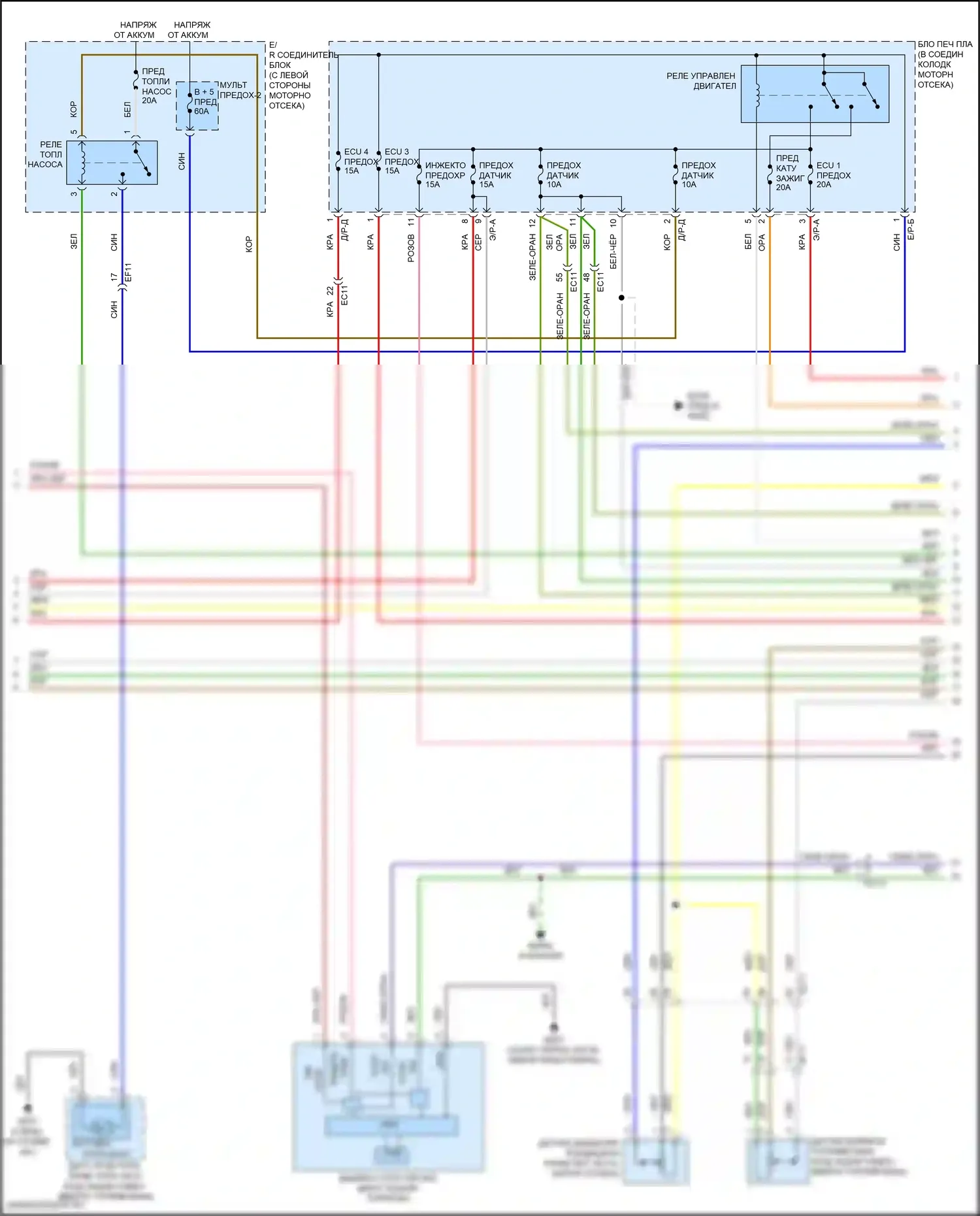 Veloster Hyundai II (2018-2024): Электросхема двигателя 2.0l (4 из 7) 