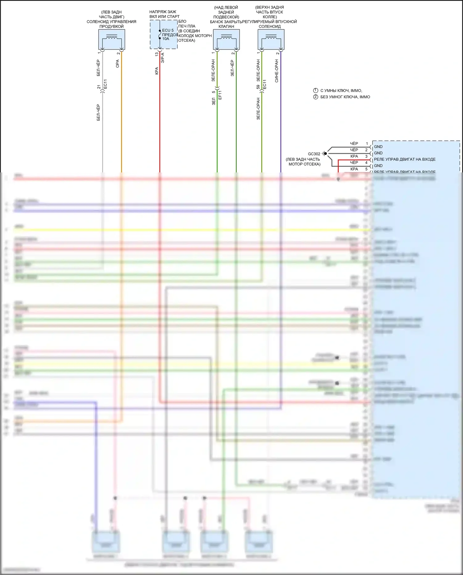 Veloster Hyundai II (2018-2024): Электросхема двигателя 2.0l (7 из 7) 