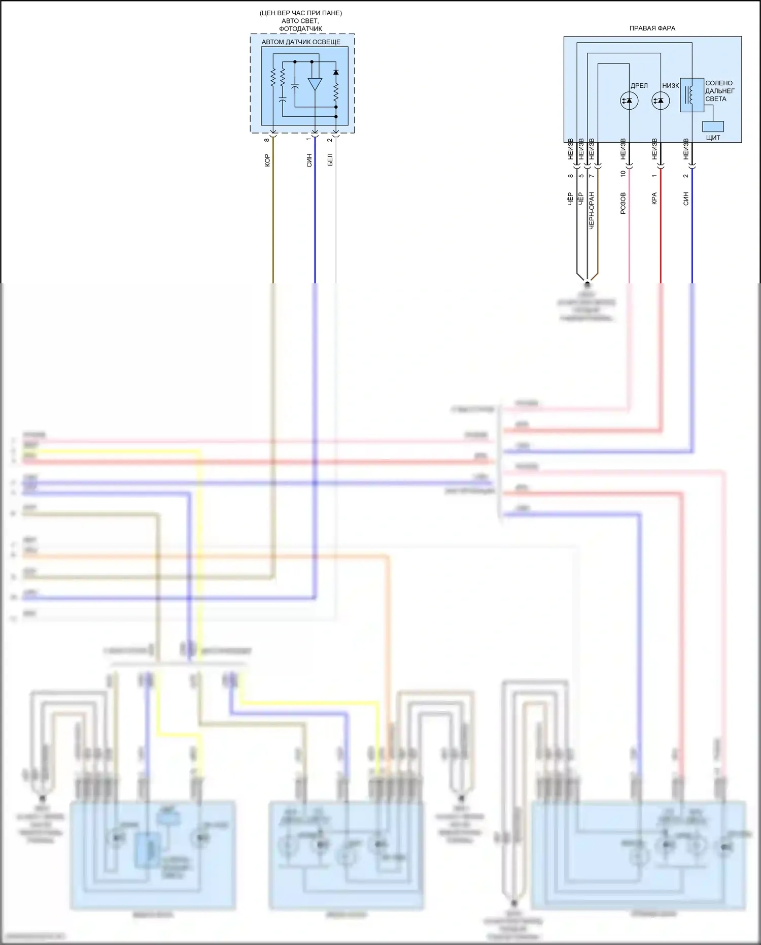 Veloster Hyundai II (2018-2024): Электросхема автоламп (2 из 2) 