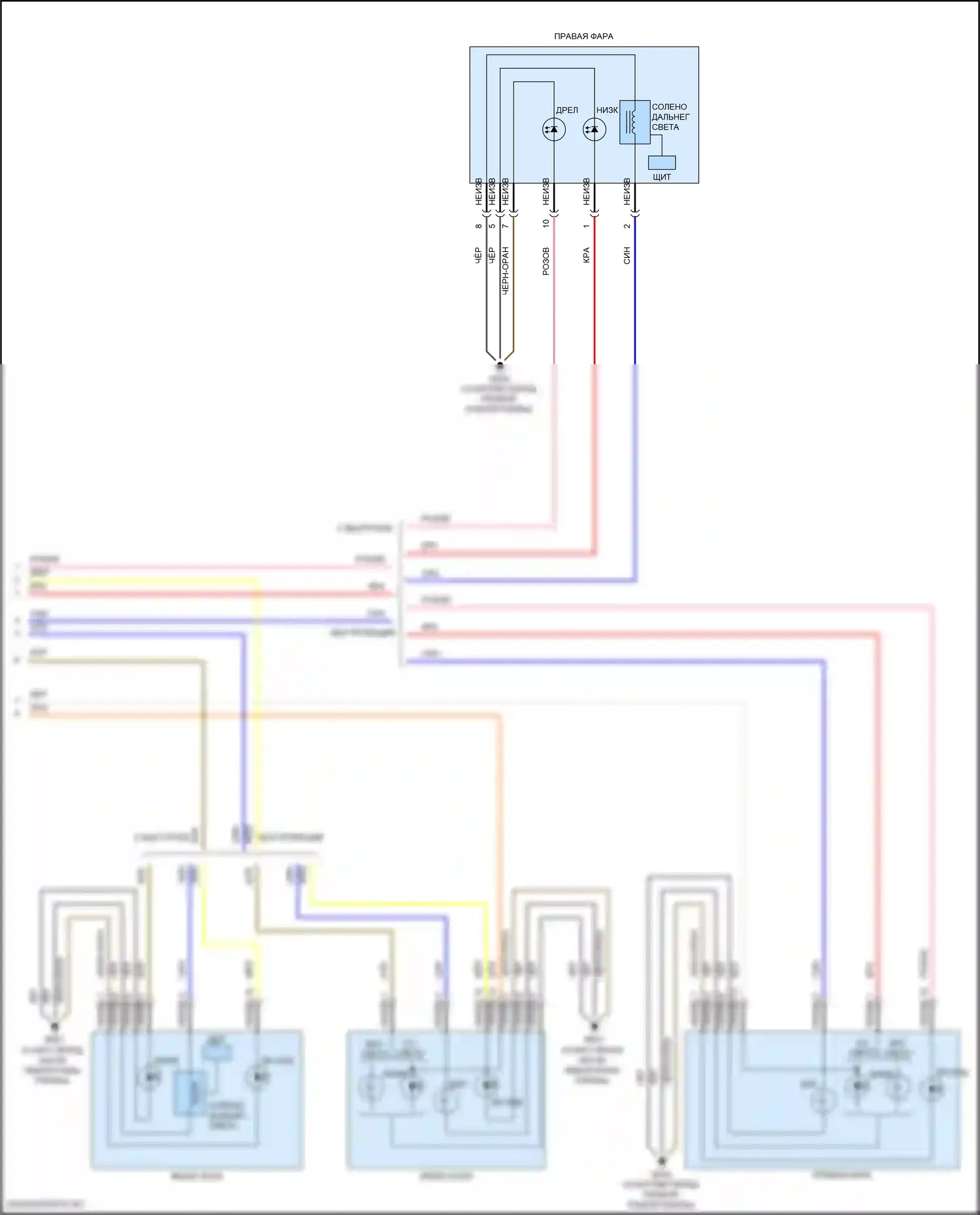 Veloster Hyundai II (2018-2024): Электросхема фар (2 из 2) 