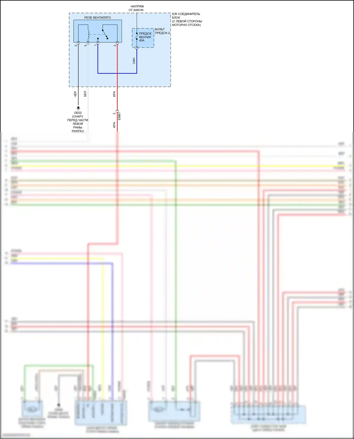Veloster Hyundai II (2018-2024): Электросхема климат контроля (2 из 4) 