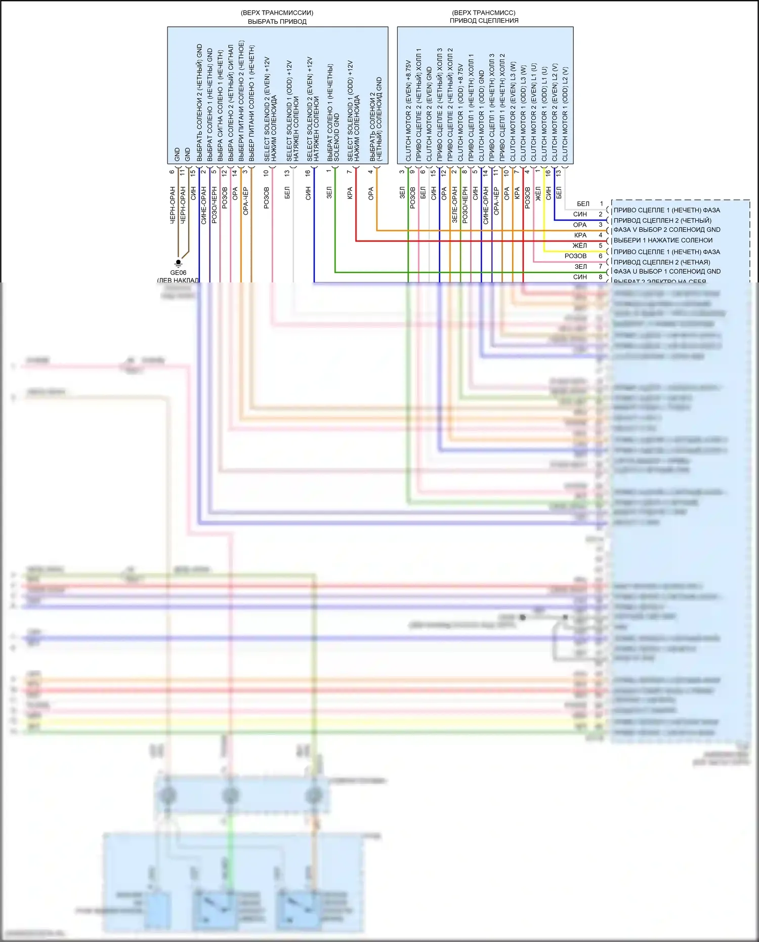 Veloster Hyundai II (2018-2024): 1,6л турбо, электросхема коробки передач (3 из 3) 