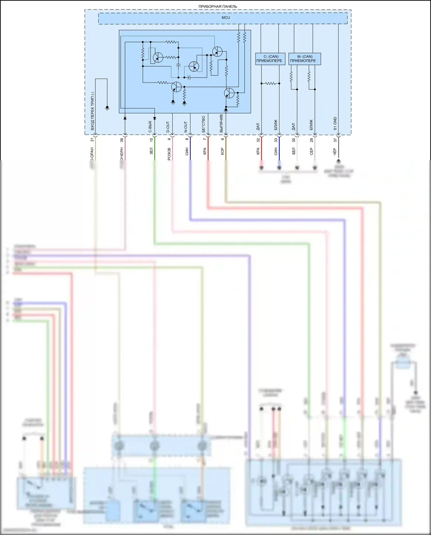 Veloster Hyundai II (2018-2024): 2.0l, электросхема коробки передач (2 из 2) 