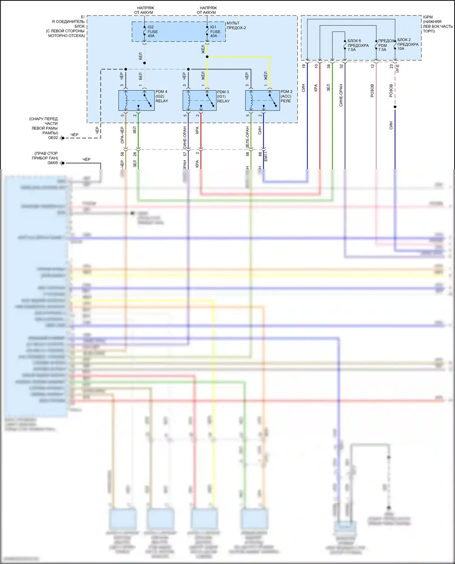 Veloster Hyundai II (2018-2024): Электросхема иммобилайзера, с системой интеллектуальных ключей (1 из 3) 