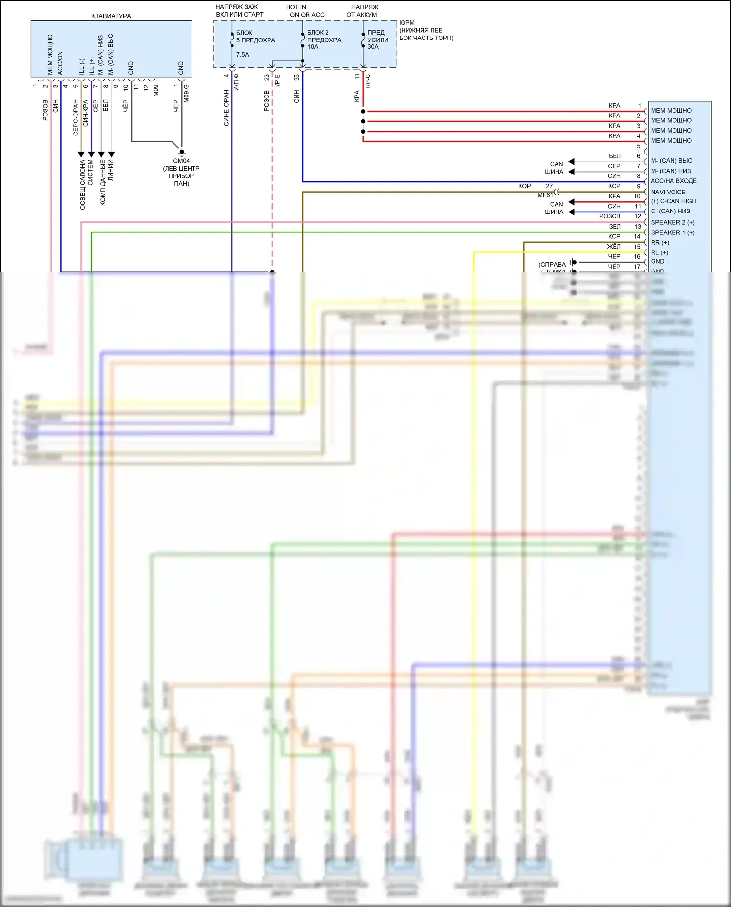 Veloster Hyundai II (2018-2024): Электросхема навигации (4 из 4) 