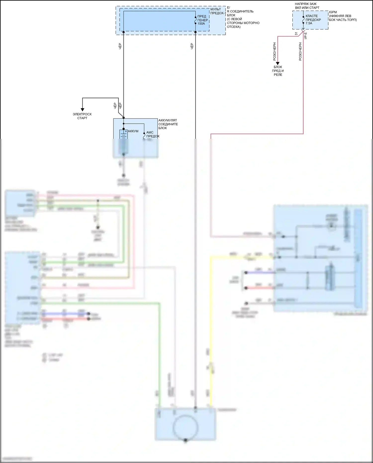 Veloster Hyundai II (2018-2024): 1,6л турбо, электросхема генератора 