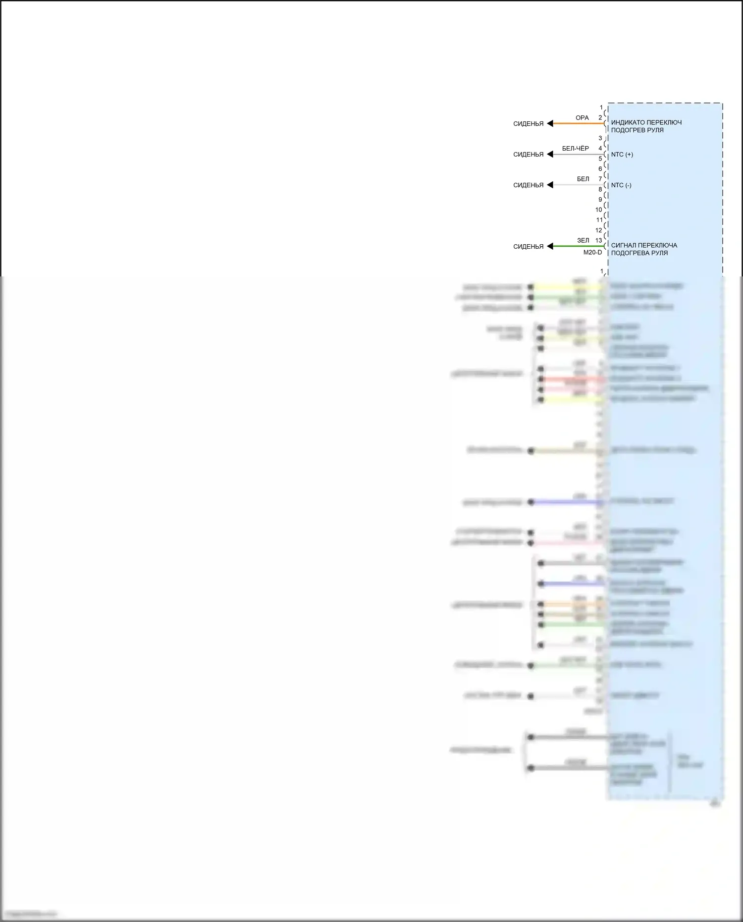 Venue Hyundai I (2019-2024): Электросхема управления кузовом (2 из 2) 
