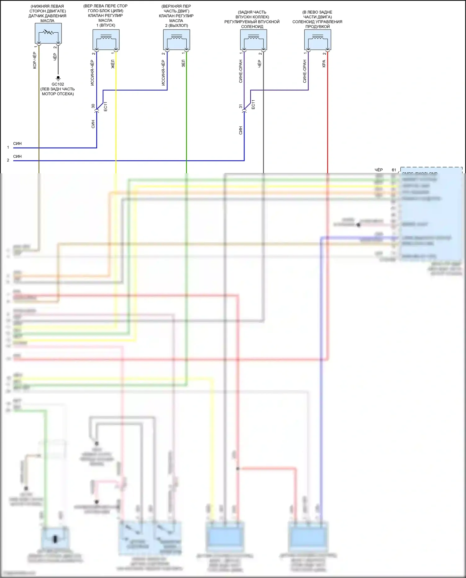 Venue Hyundai I (2019-2024): Электросхема двигателя 1.6l, ручной коробки передач (7 из 7) 