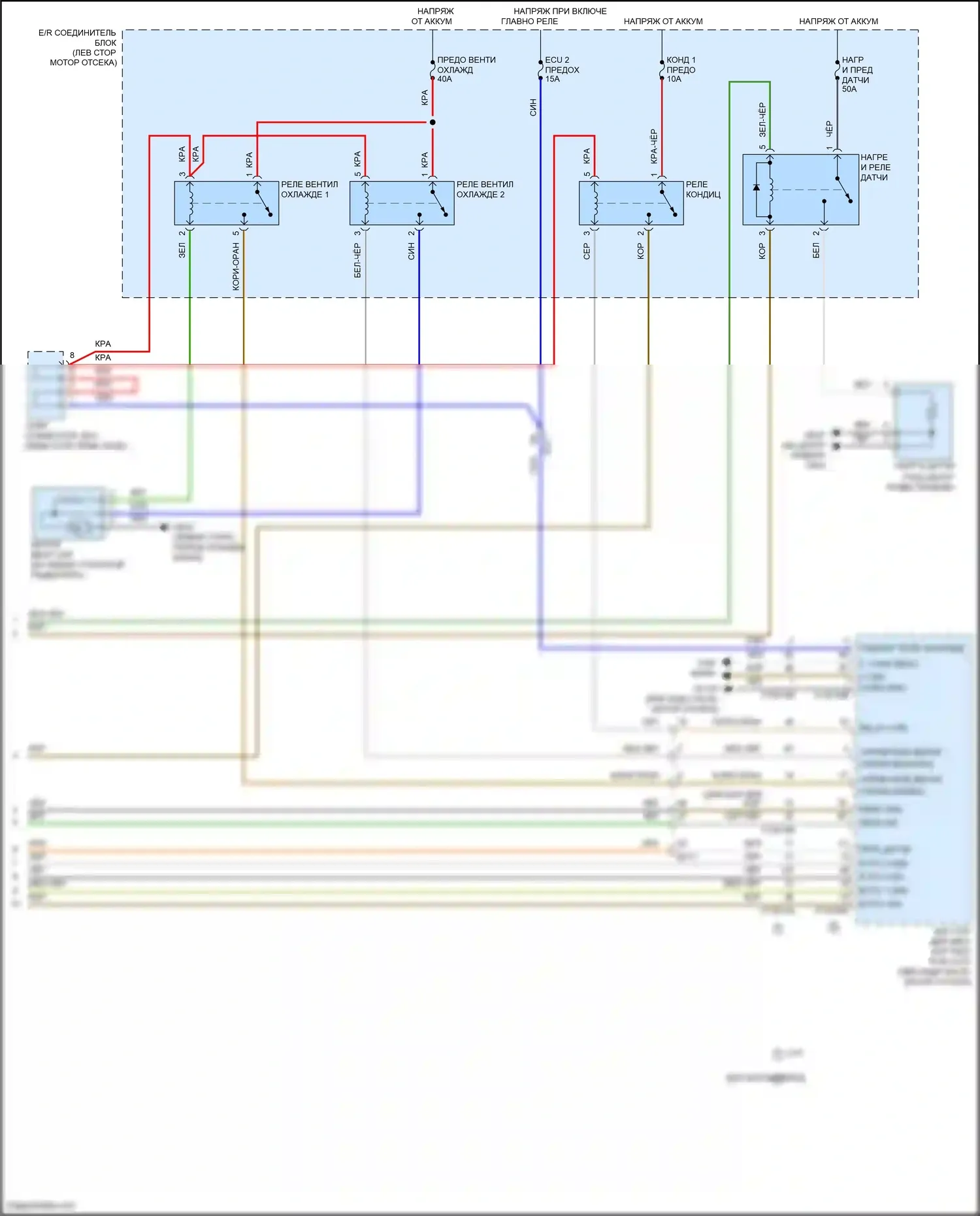 Venue Hyundai I (2019-2024): Электросхема климат контроля (3 из 3) 