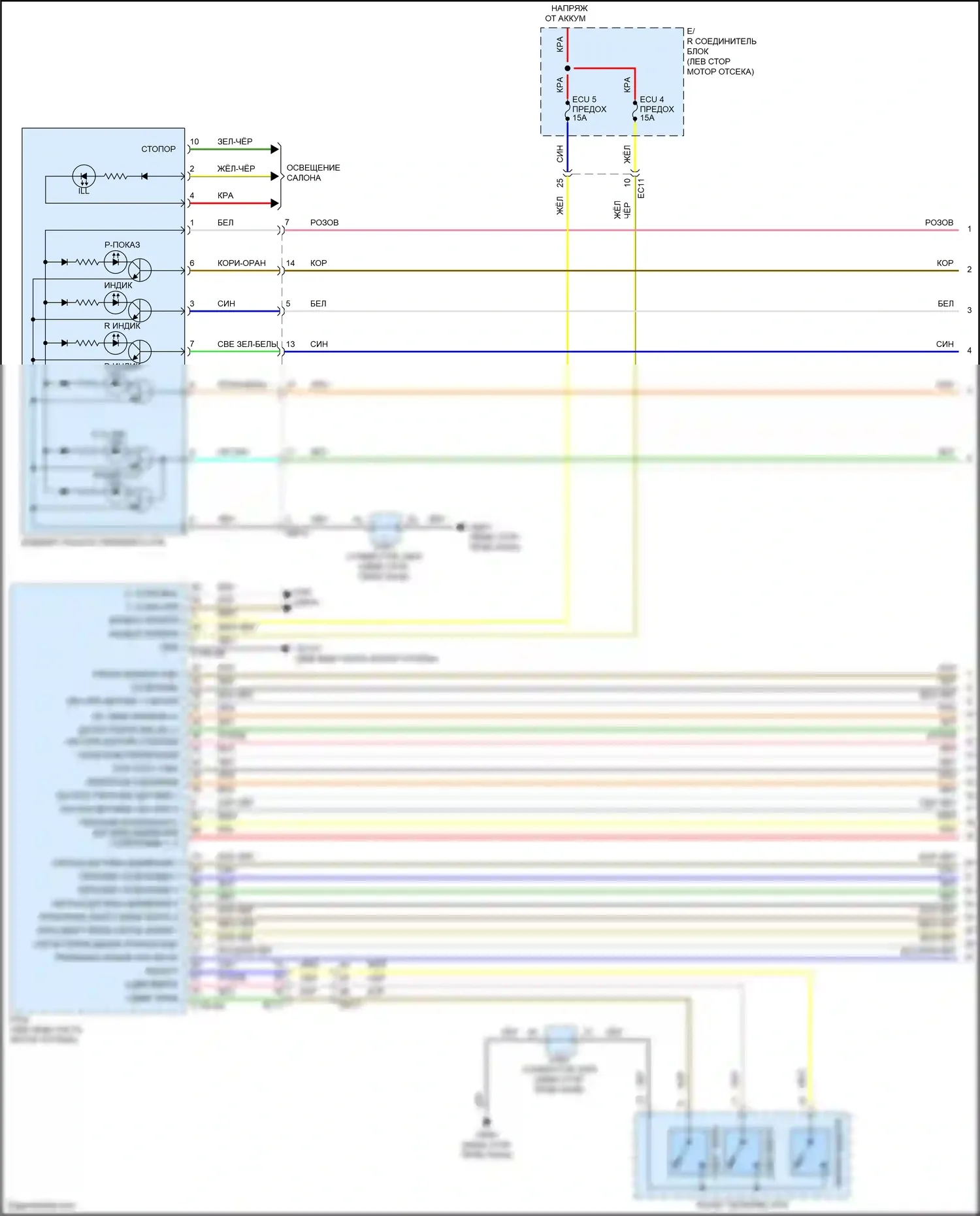 Venue Hyundai I (2019-2024): Электросхема коробки передач (1 из 2) 