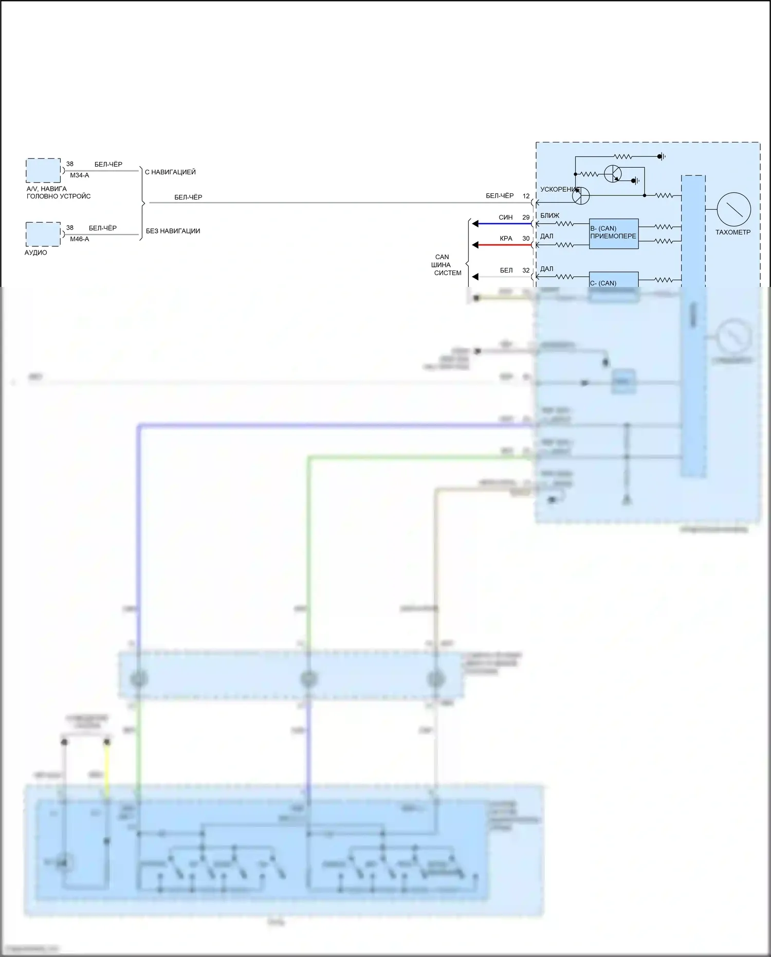 Venue Hyundai I (2019-2024): Электросхема круиз-контроля (2 из 2) 