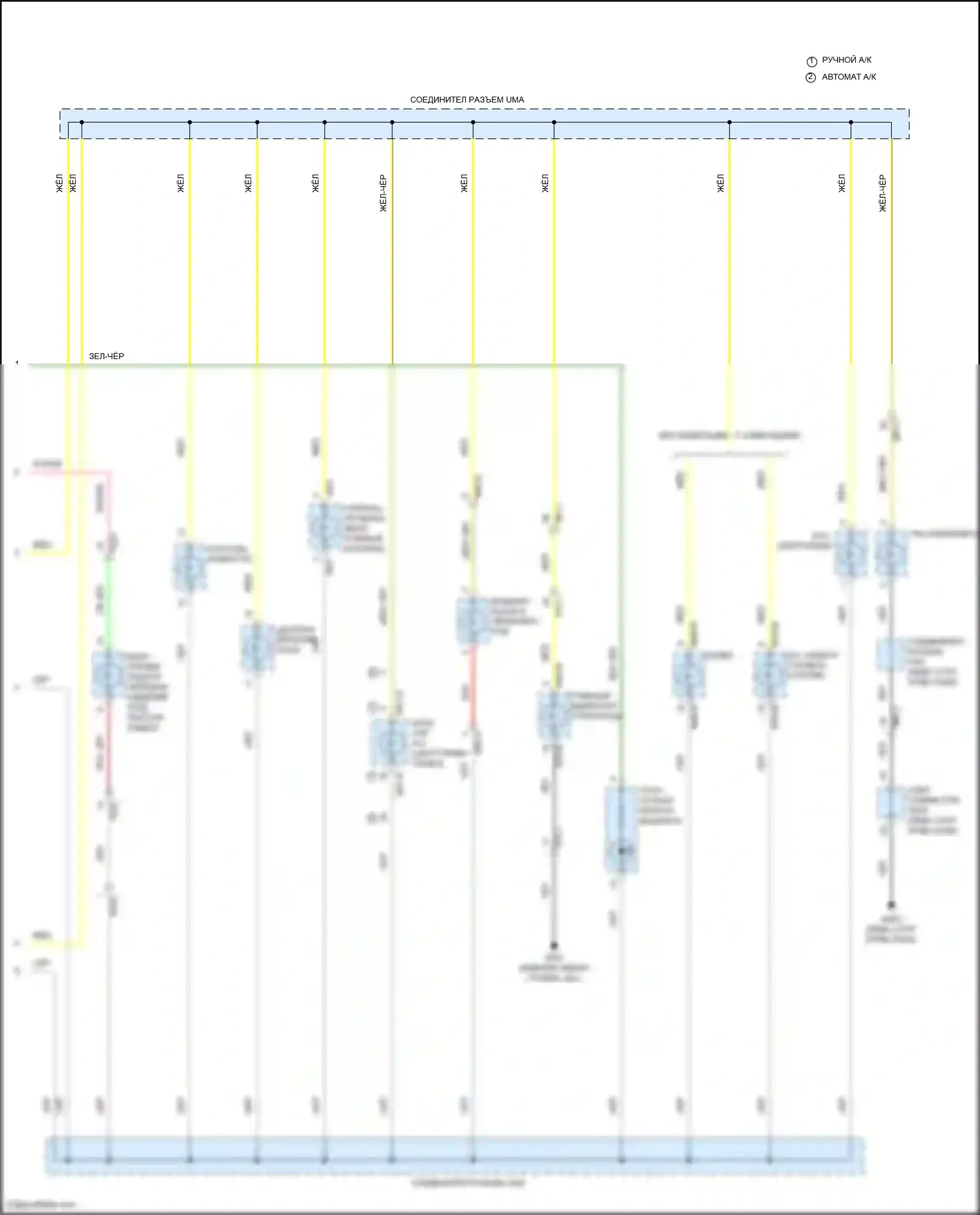 Venue Hyundai I (2019-2024): Электросхема подсветки приборной панели (2 из 2) 