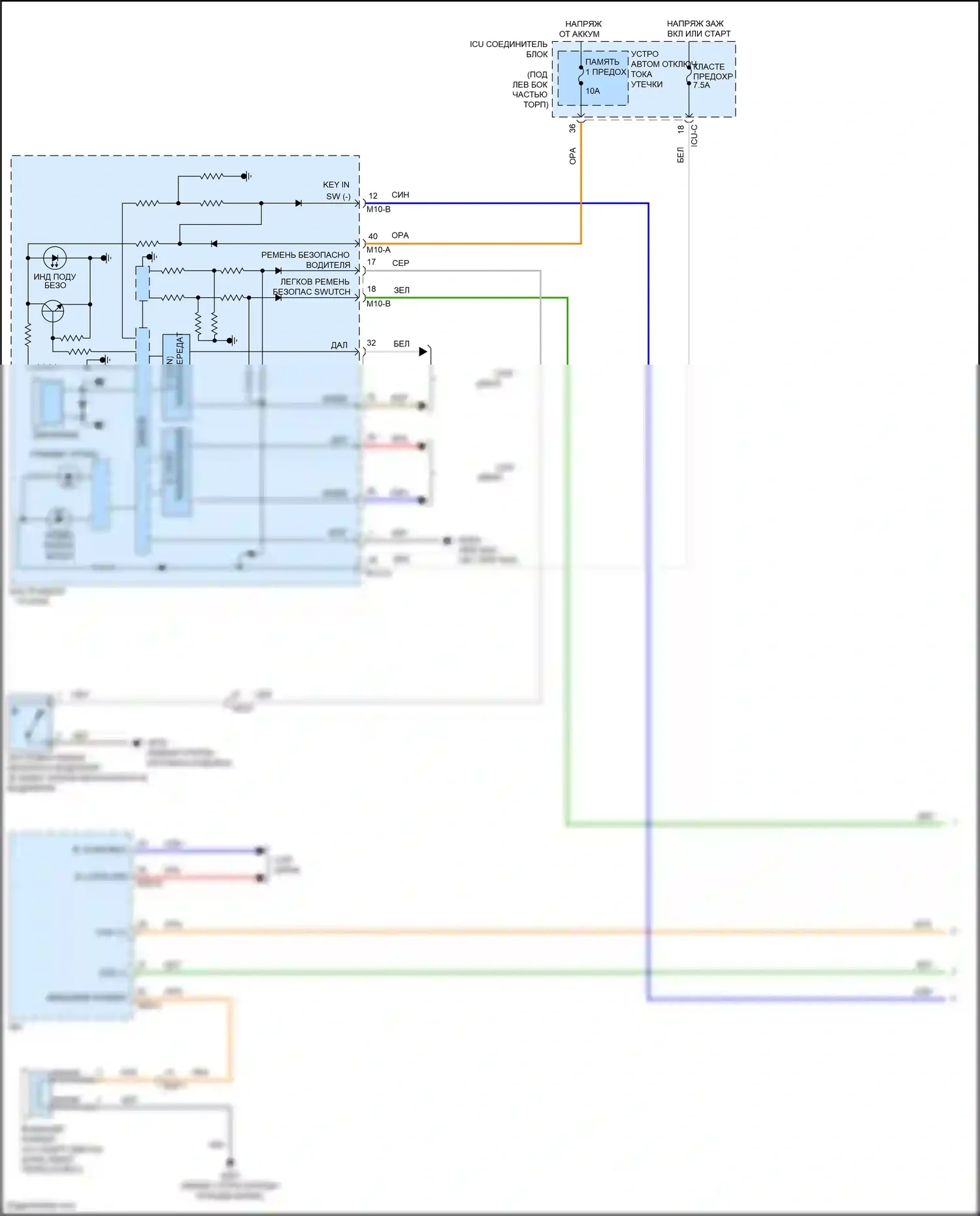 Venue Hyundai I (2019-2024): Электросхема (1 из 2) 