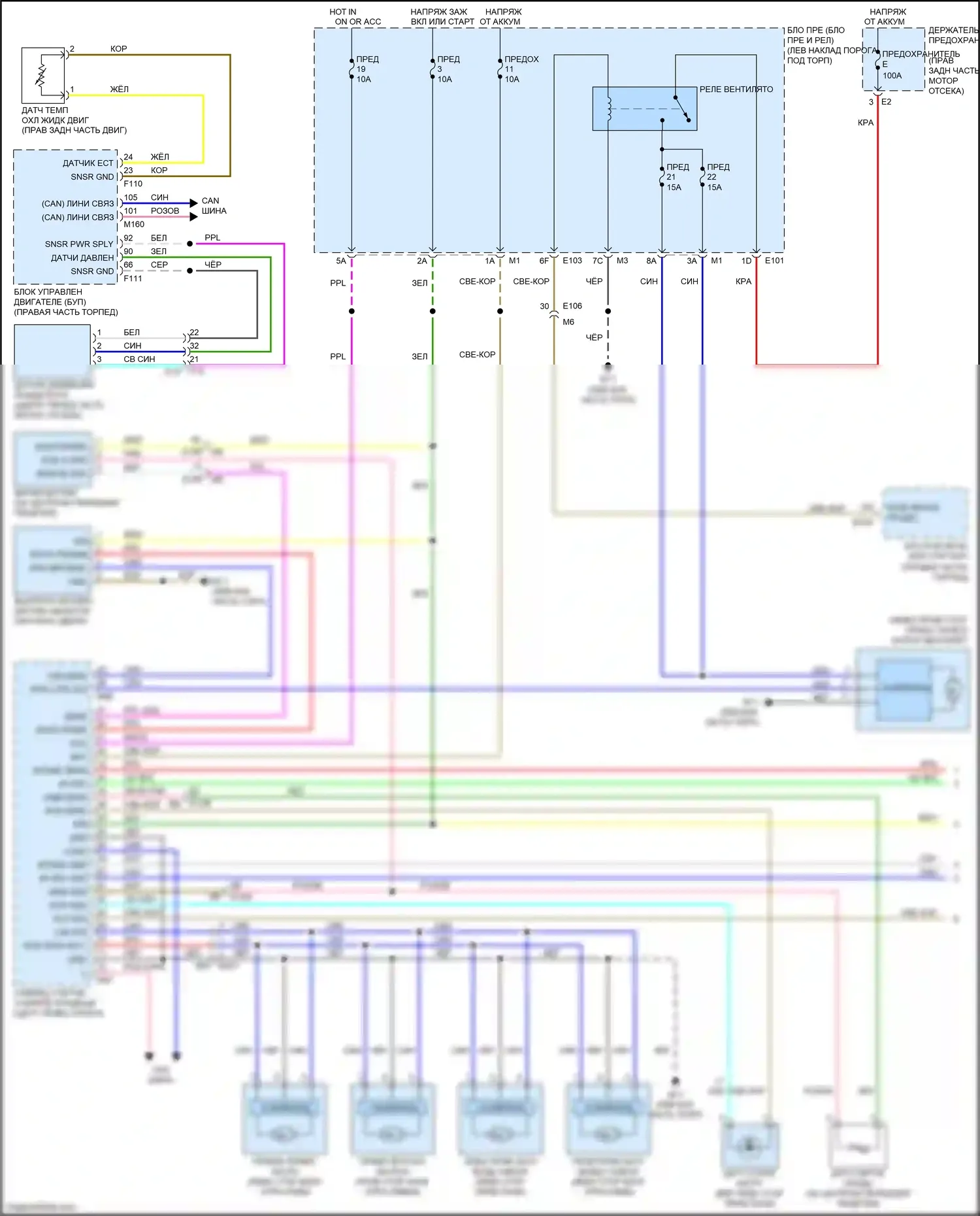 FX50 Infiniti II рестайлинг (2011-2013): Электросхема климат контроля (1 из 2) 