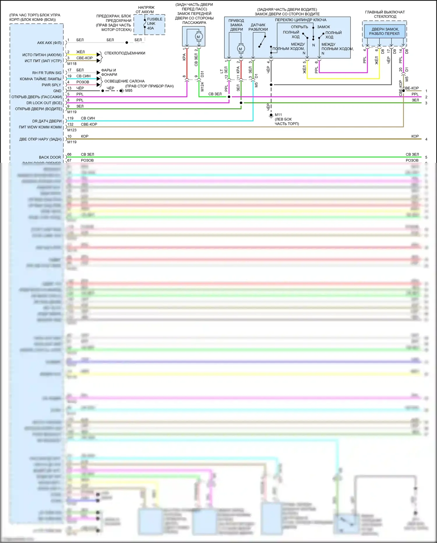 FX50 Infiniti II рестайлинг (2011-2013): Сигнализации электросхема (1 из 4) 