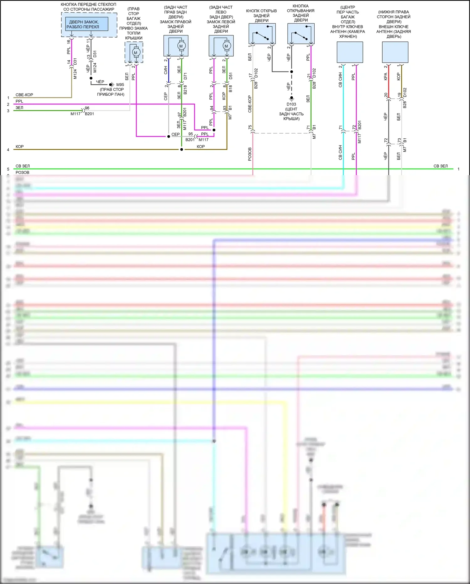 FX50 Infiniti II рестайлинг (2011-2013): Сигнализации электросхема (2 из 4) 