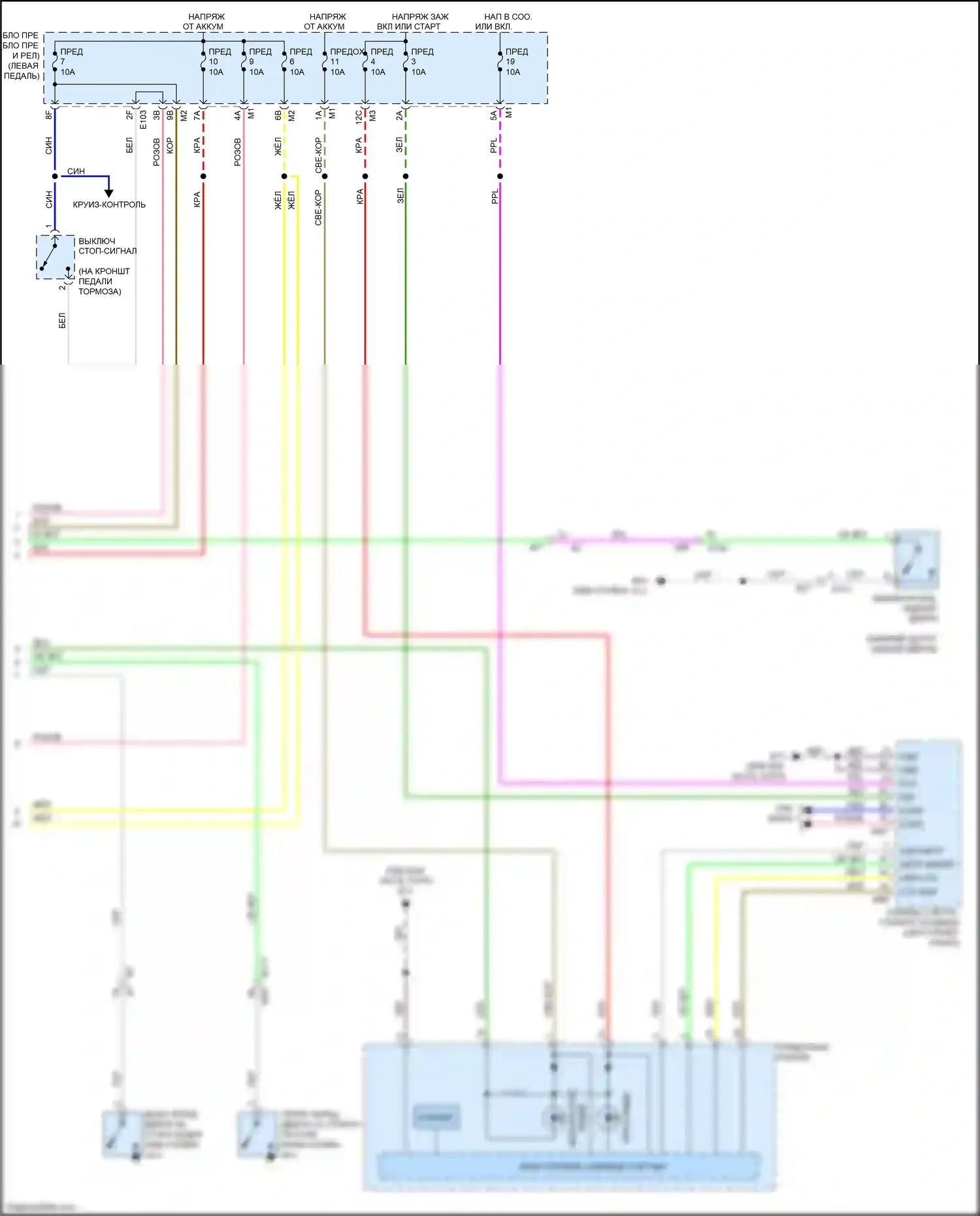 FX50 Infiniti II рестайлинг (2011-2013): Электросхема центрального замка (4 из 4) 