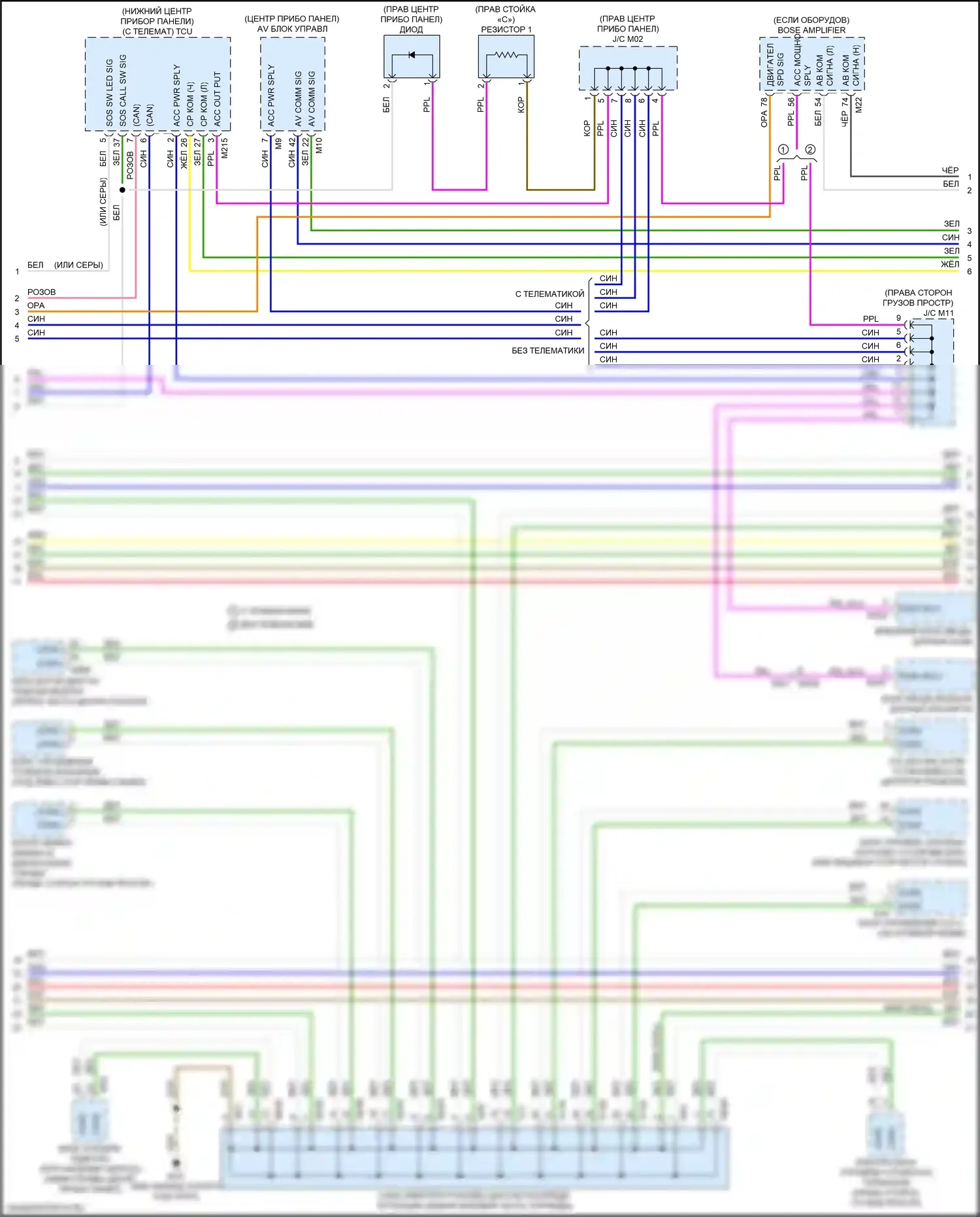 Q30 Infiniti I (2015-2019): Can шина электросхема (2 из 4) 