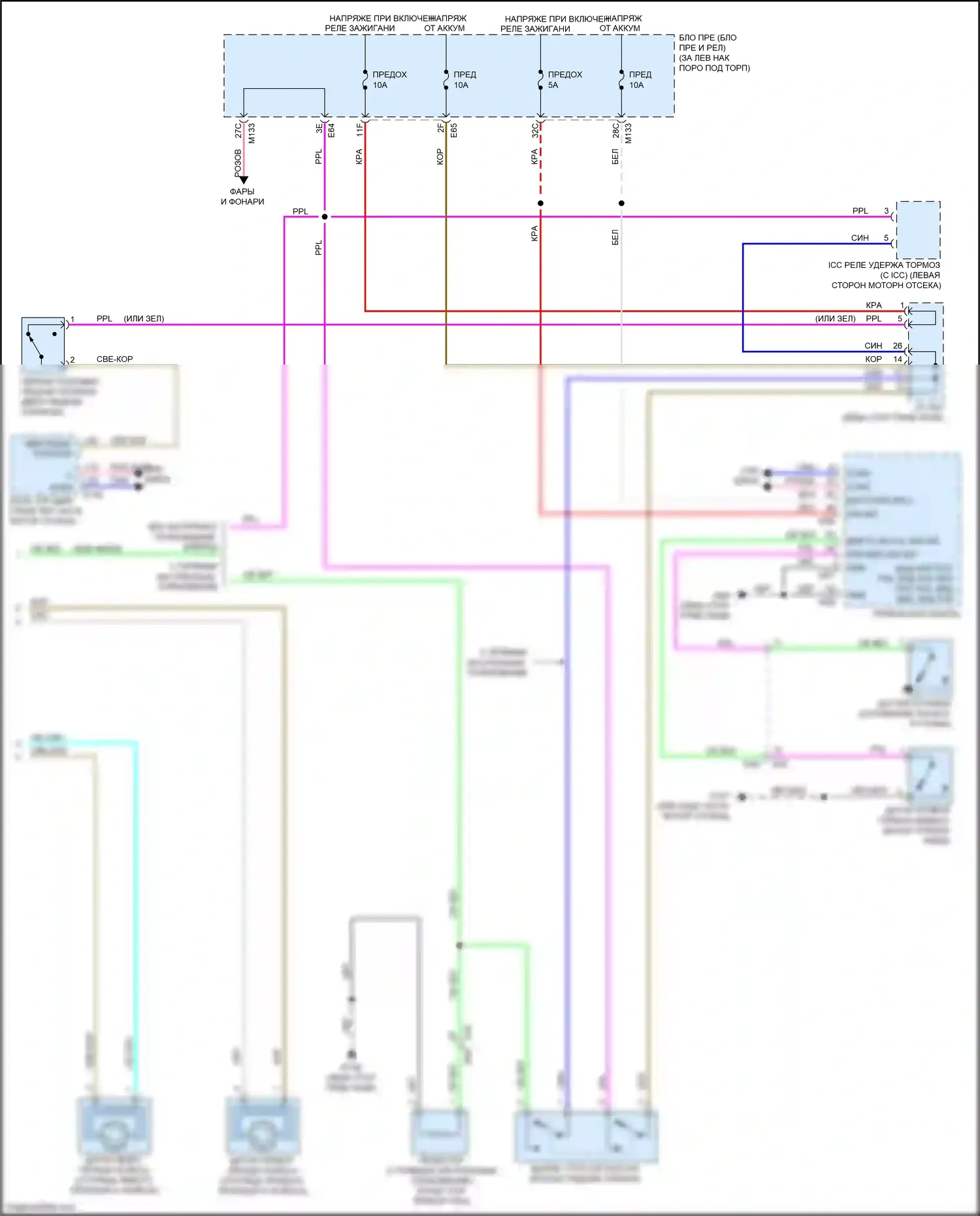 Q60 Infiniti II (2016-2024): Антиблокировочная система abs электросхема (2 из 2) 