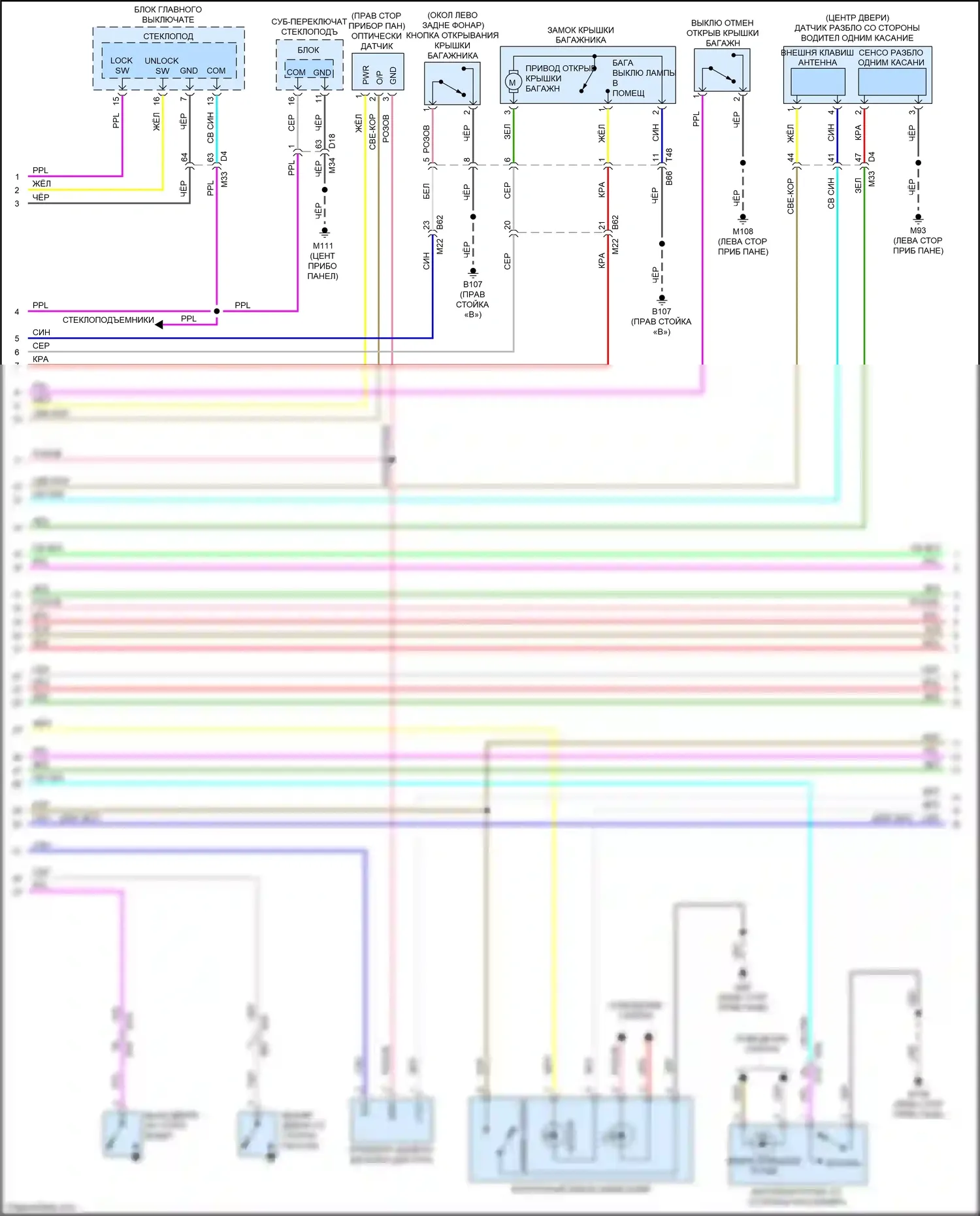 Q60 Infiniti II (2016-2024): Электросхема защиты от взлома (2 из 4) 