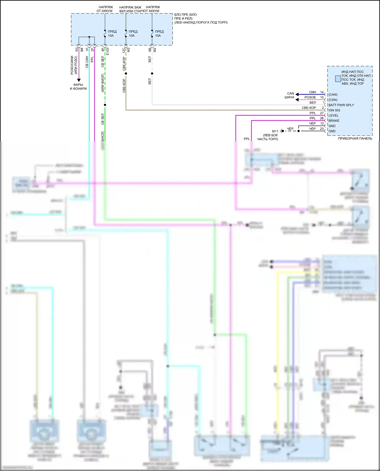 Q70 Infiniti I рестайлинг (2015-2019): Антиблокировочная система abs электросхема, за исключением гибридной (2 из 2) 