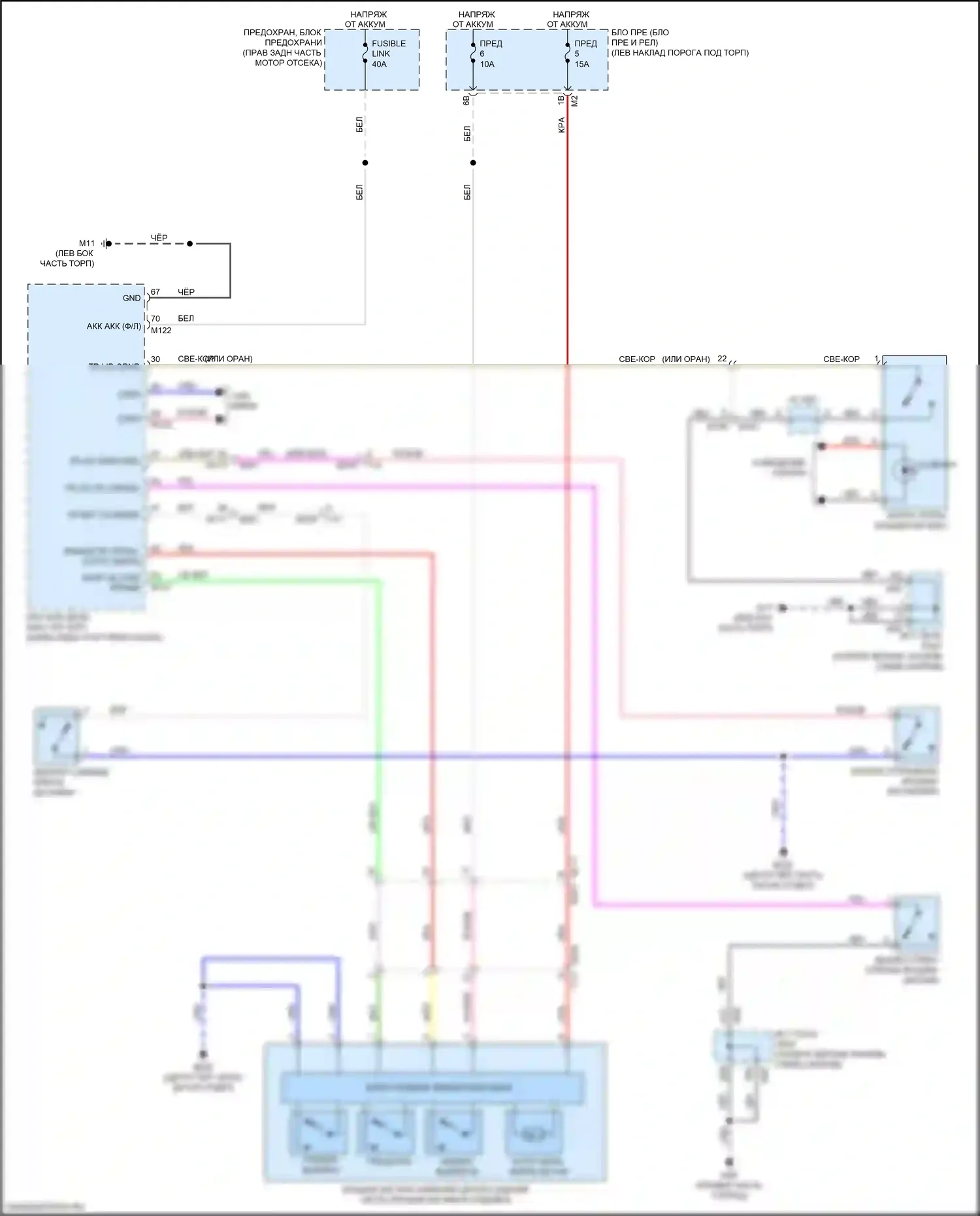 Q70 Infiniti I рестайлинг (2015-2019): Багажник расцепителя соединительной линии, за исключением гибридной 