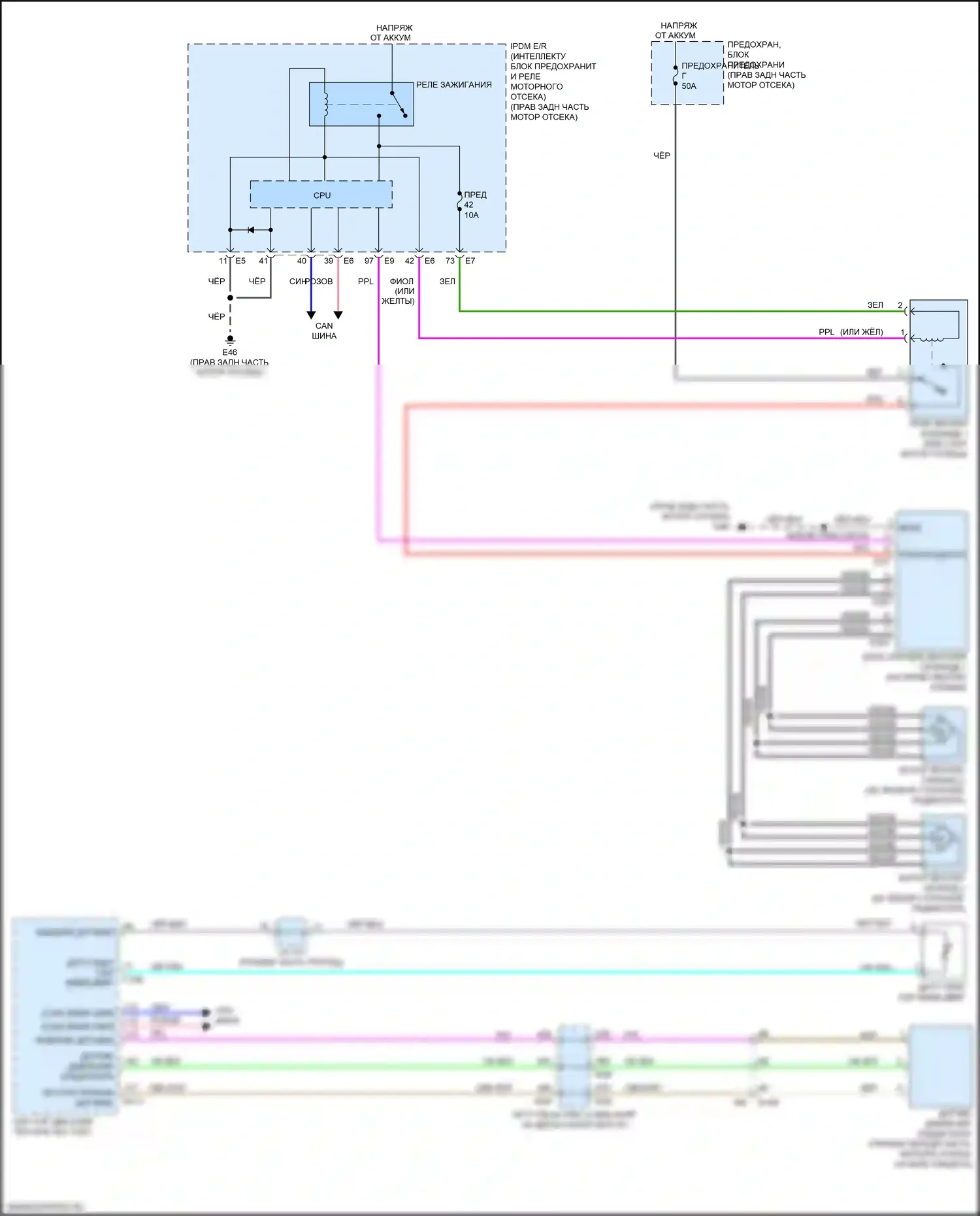 Q70 Infiniti I рестайлинг (2015-2019): 3.5л гибрид, автоматическая электросхема кондиционера (4 из 4) 