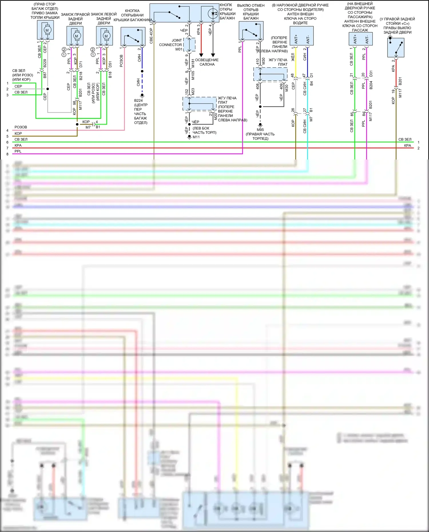 Q70 Infiniti I рестайлинг (2015-2019): Электросхема с защитой от взлома, гибридная (2 из 4) 