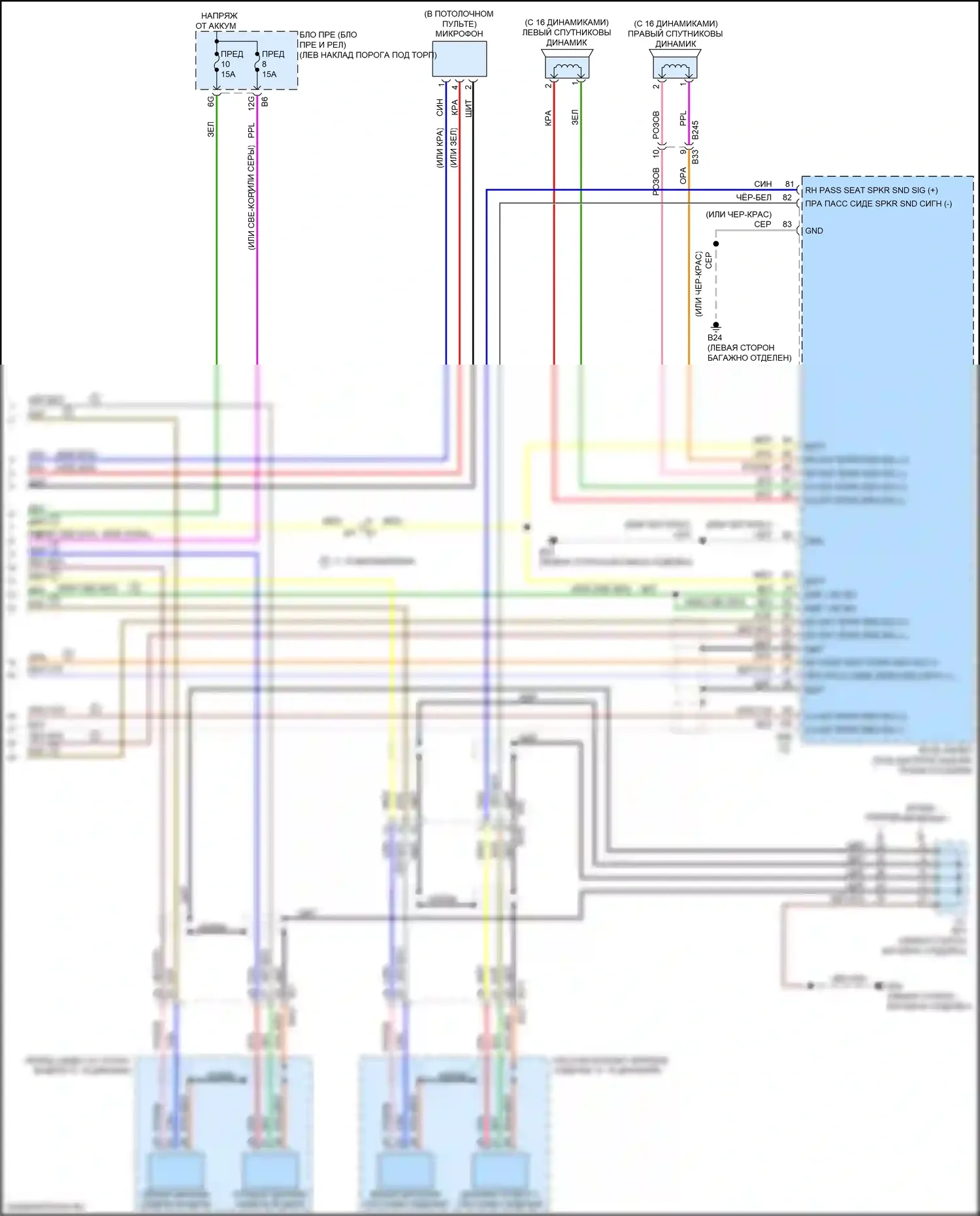 Q70 Infiniti I рестайлинг (2015-2019): Электросхема навигации (8 из 8) 
