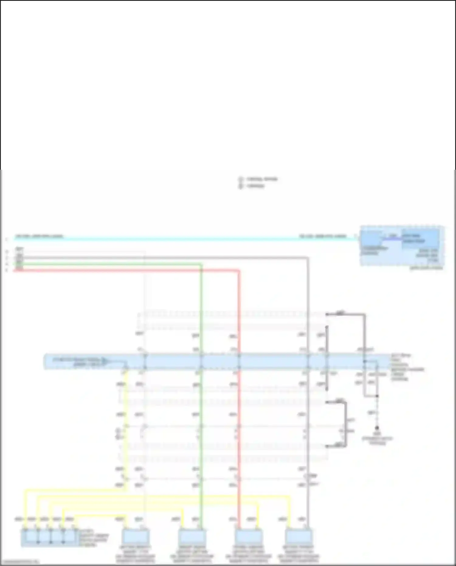 Q70 Infiniti I рестайлинг (2015-2019): Электросхема заднего гидролокатора (2 из 2) 