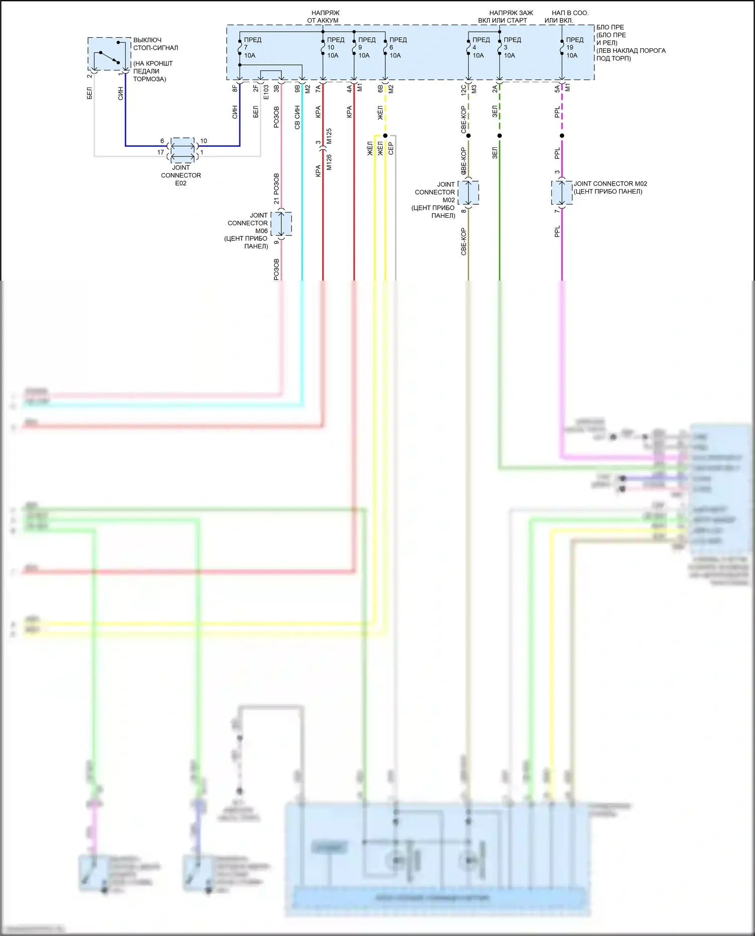 QX50 Infiniti I рестайлинг (2015-2017): Сигнализации электросхема (4 из 4) 