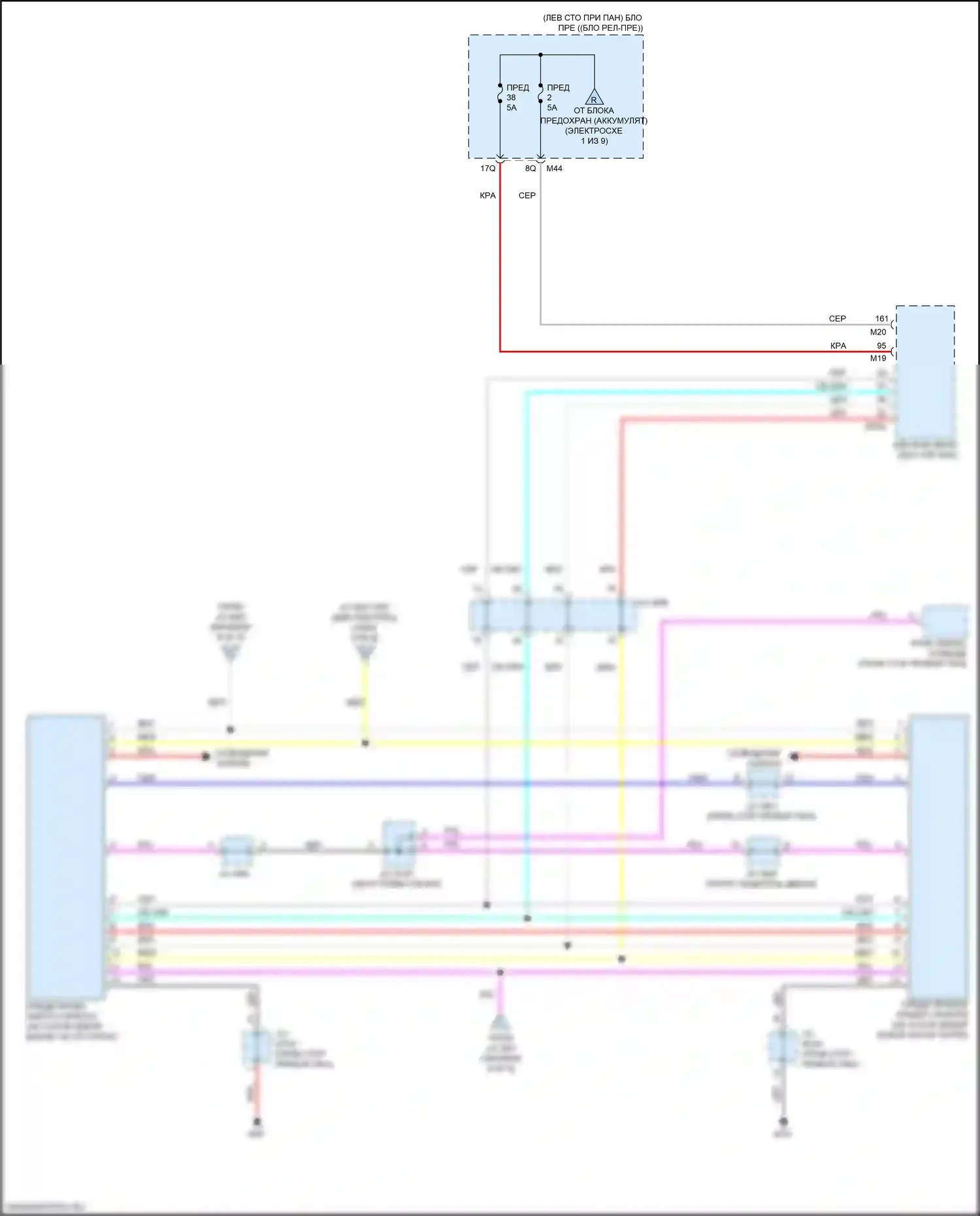 QX50 Infiniti II (2017-2024): Электросхема блока предохранителей реле (7 из 9) 
