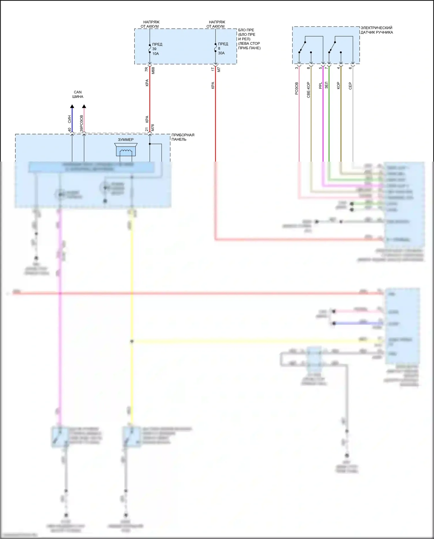 QX50 Infiniti II (2017-2024): Электросхема звонка (2 из 2) 