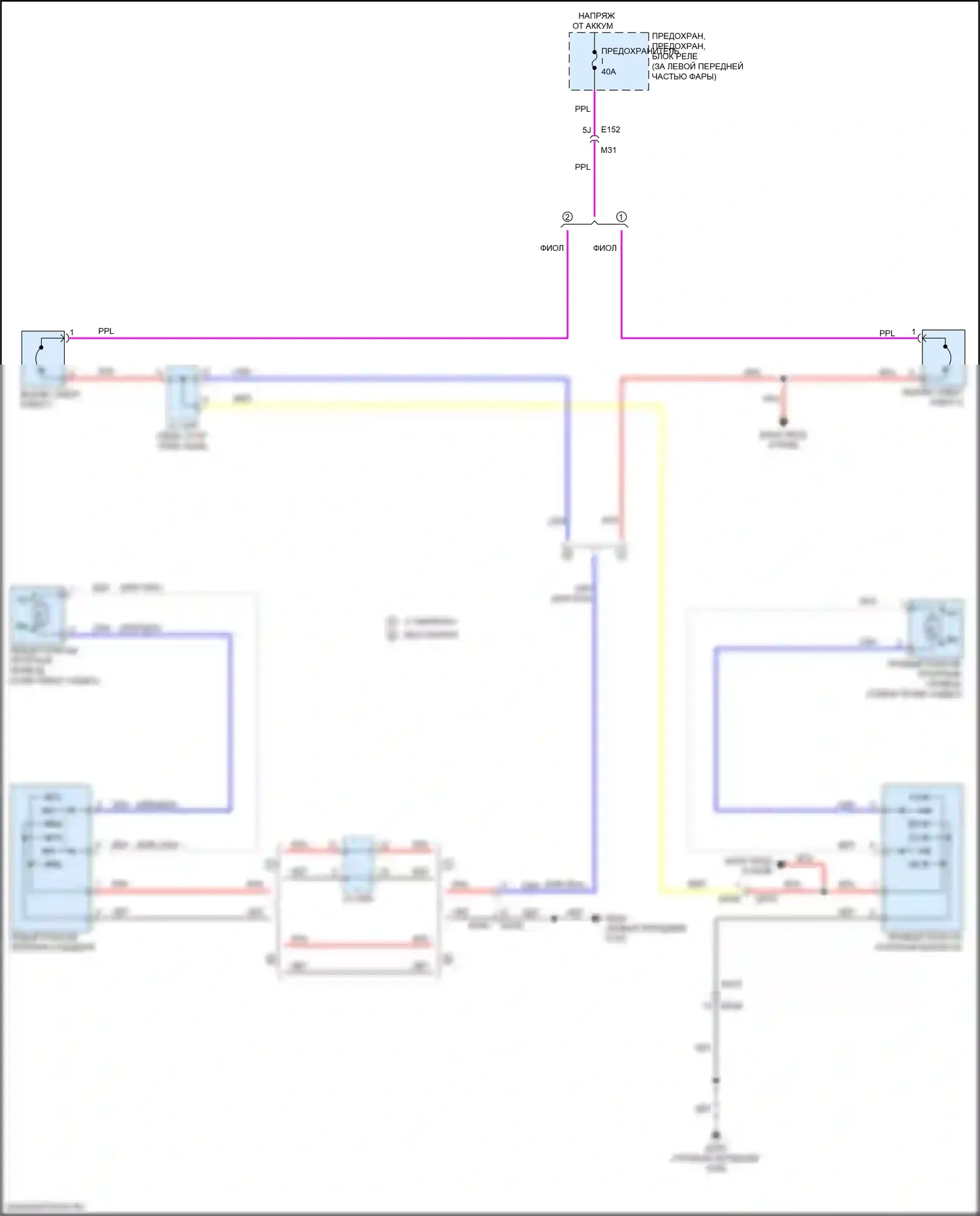 QX50 Infiniti II (2017-2024): Поясничная электросхема 