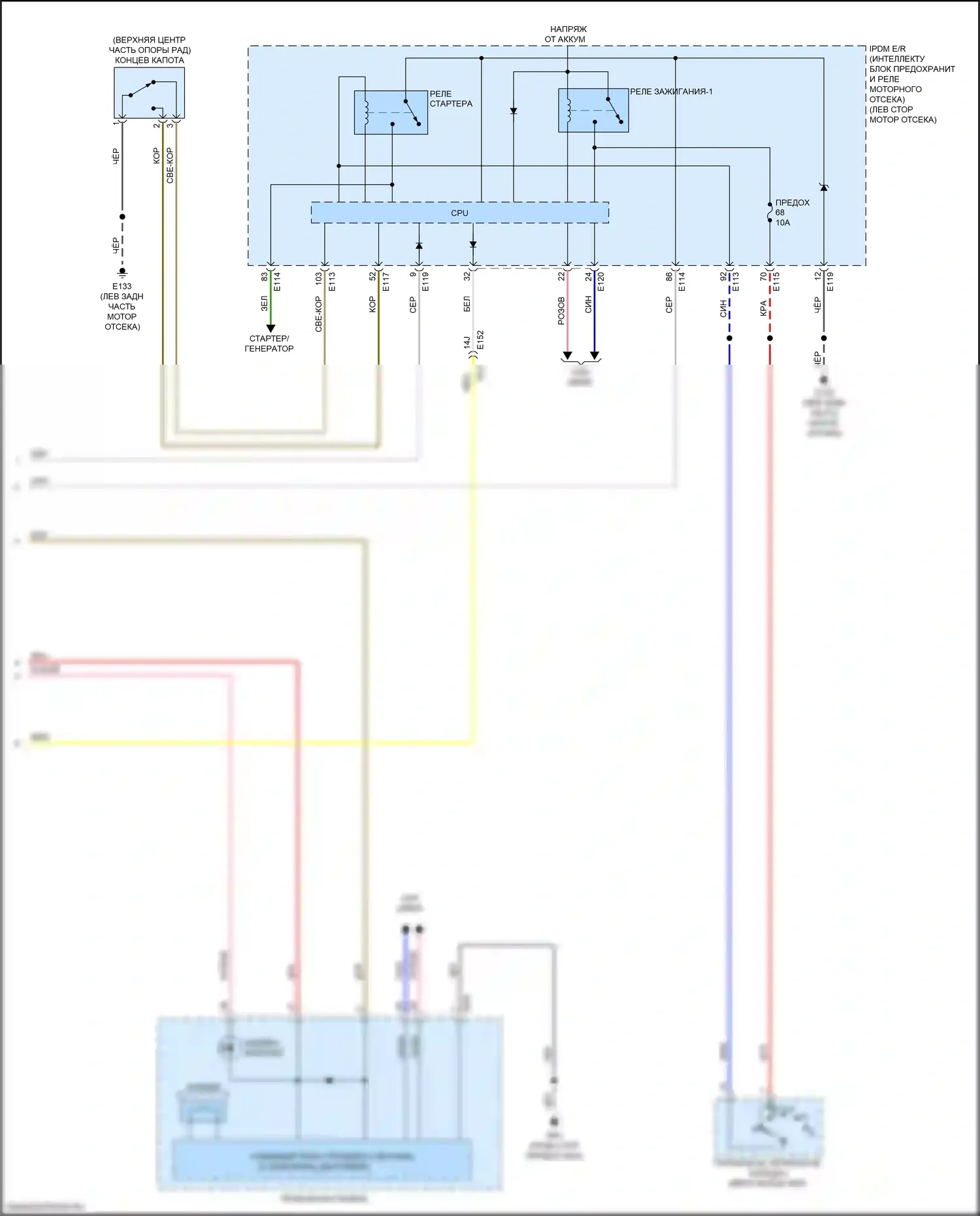 QX50 Infiniti II (2017-2024): Электросхема защиты от взлома (5 из 5) 
