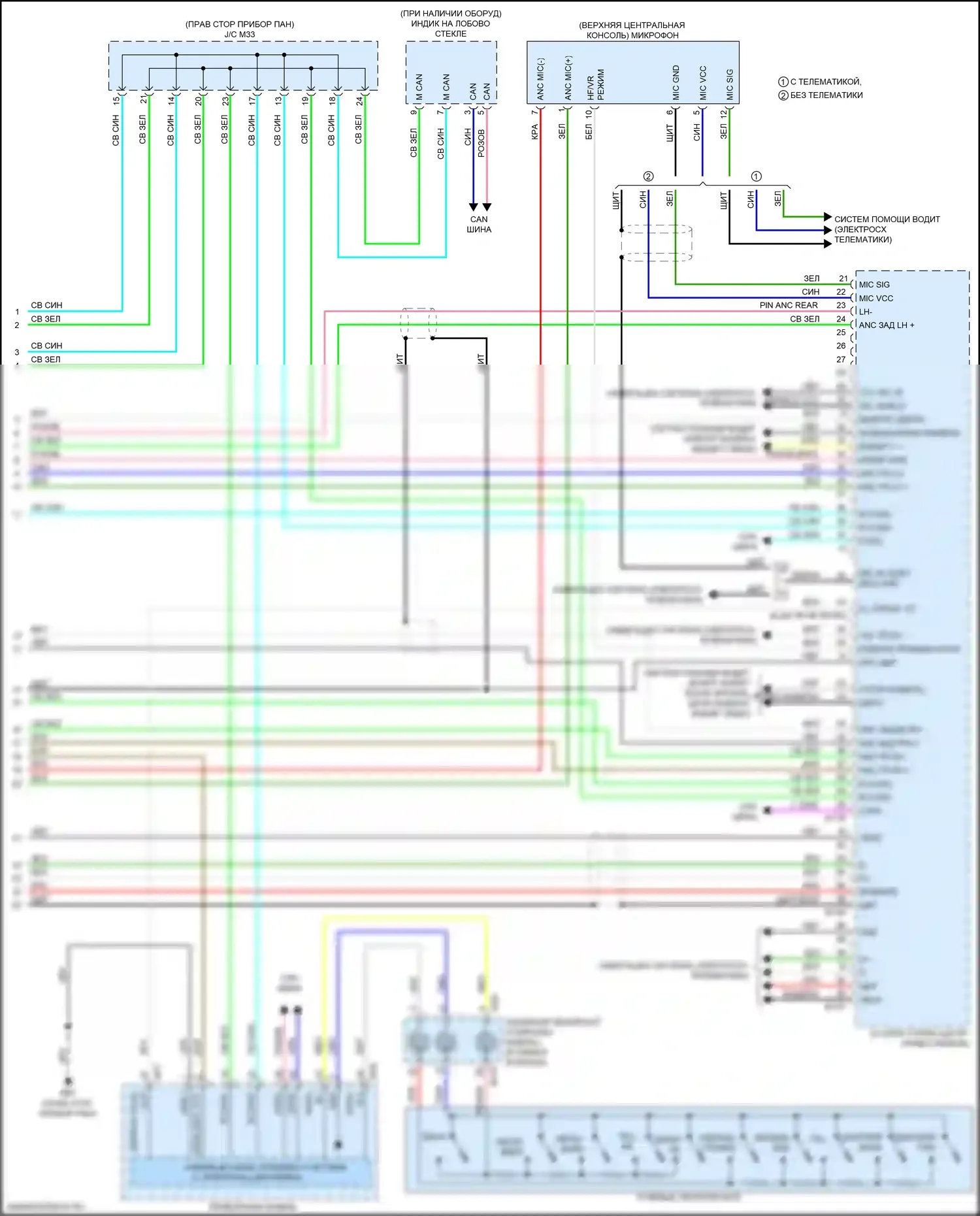 QX50 Infiniti II (2017-2024): Электросхема навигации, без bose (5 из 5) 