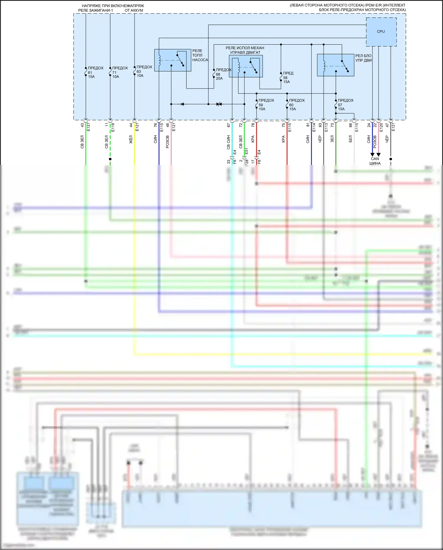 QX55 Infiniti I (2020-2024): Электросхема двигателя 2.0л турбо (4 из 9) 